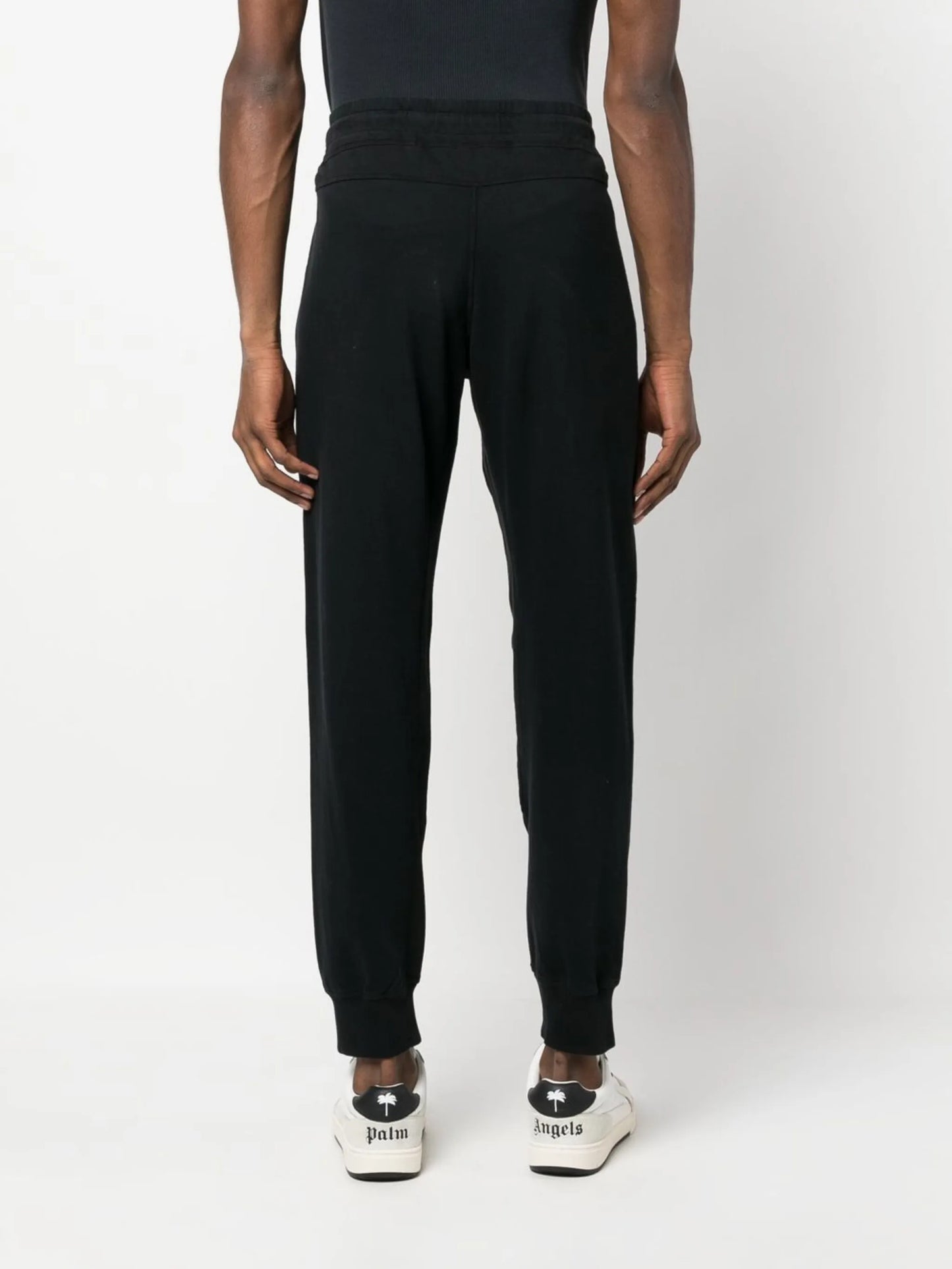 Lens-detail cotton track pants