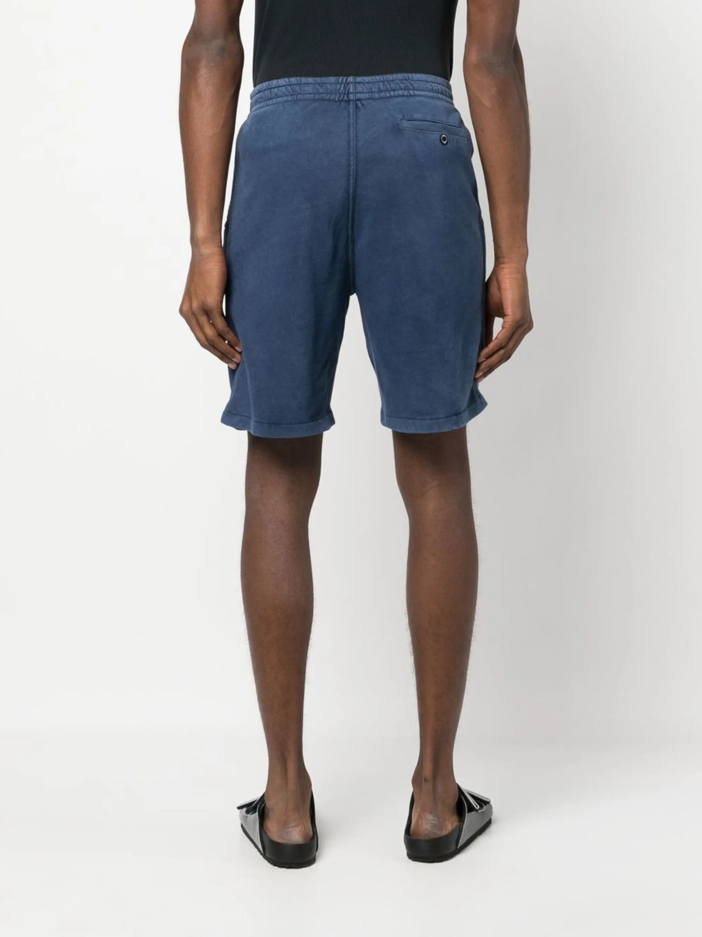 drawstring cotton track shorts