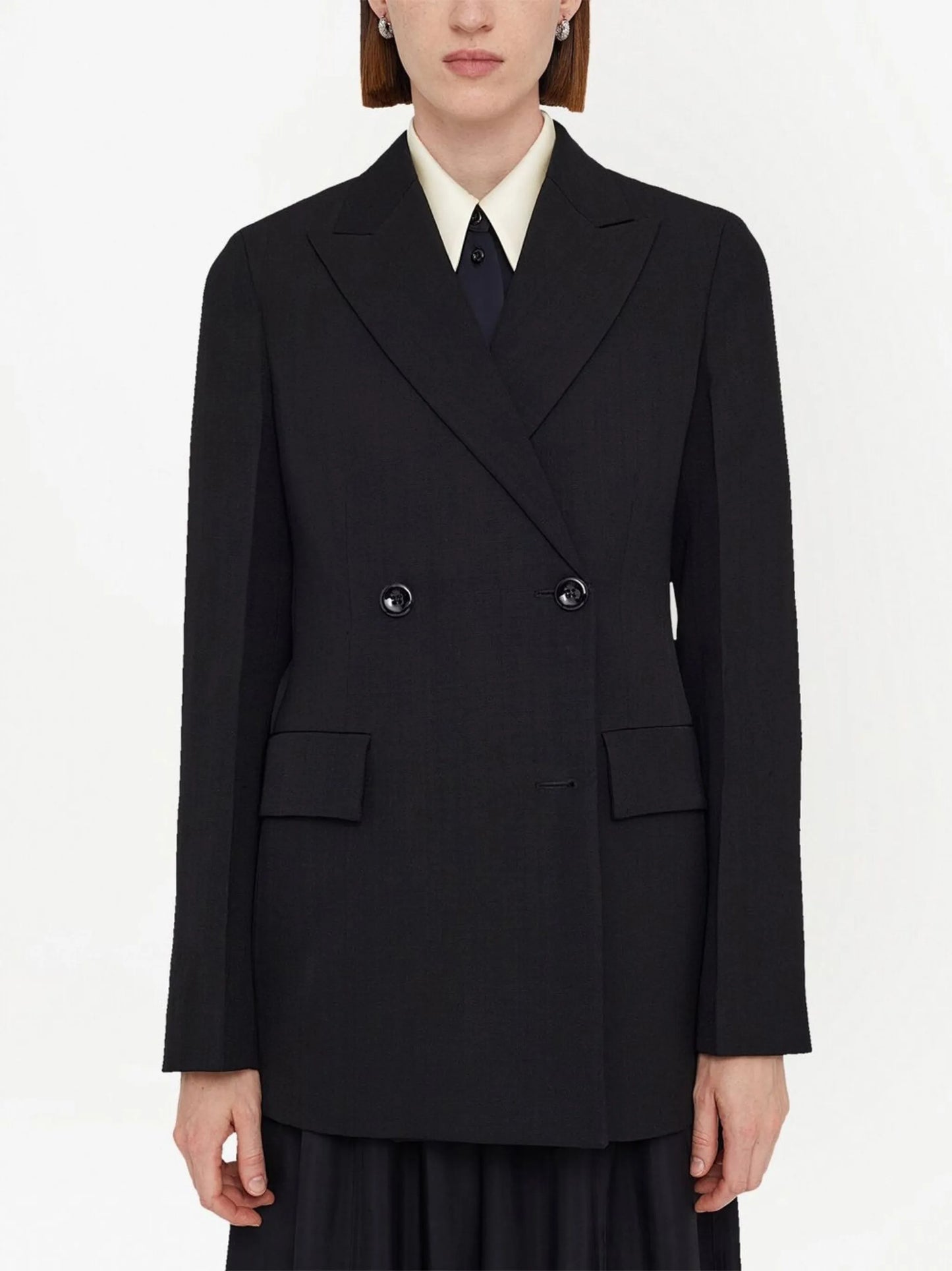 double-breasted tailored blazer
