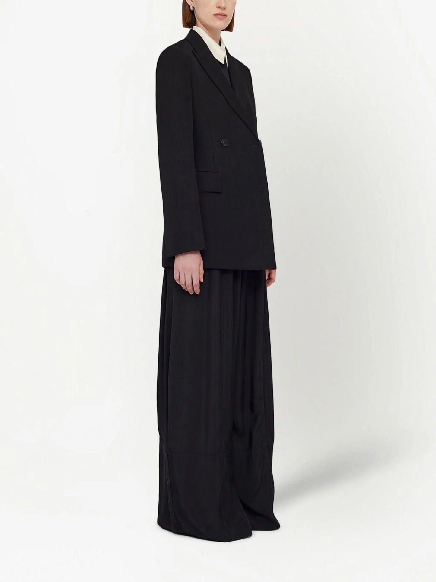 double-breasted tailored blazer