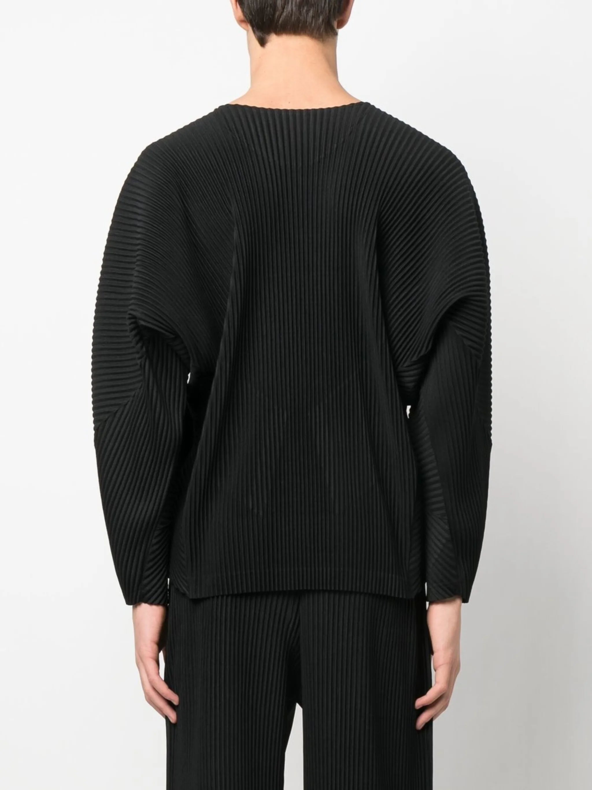 round-neck ribbed T-shirt