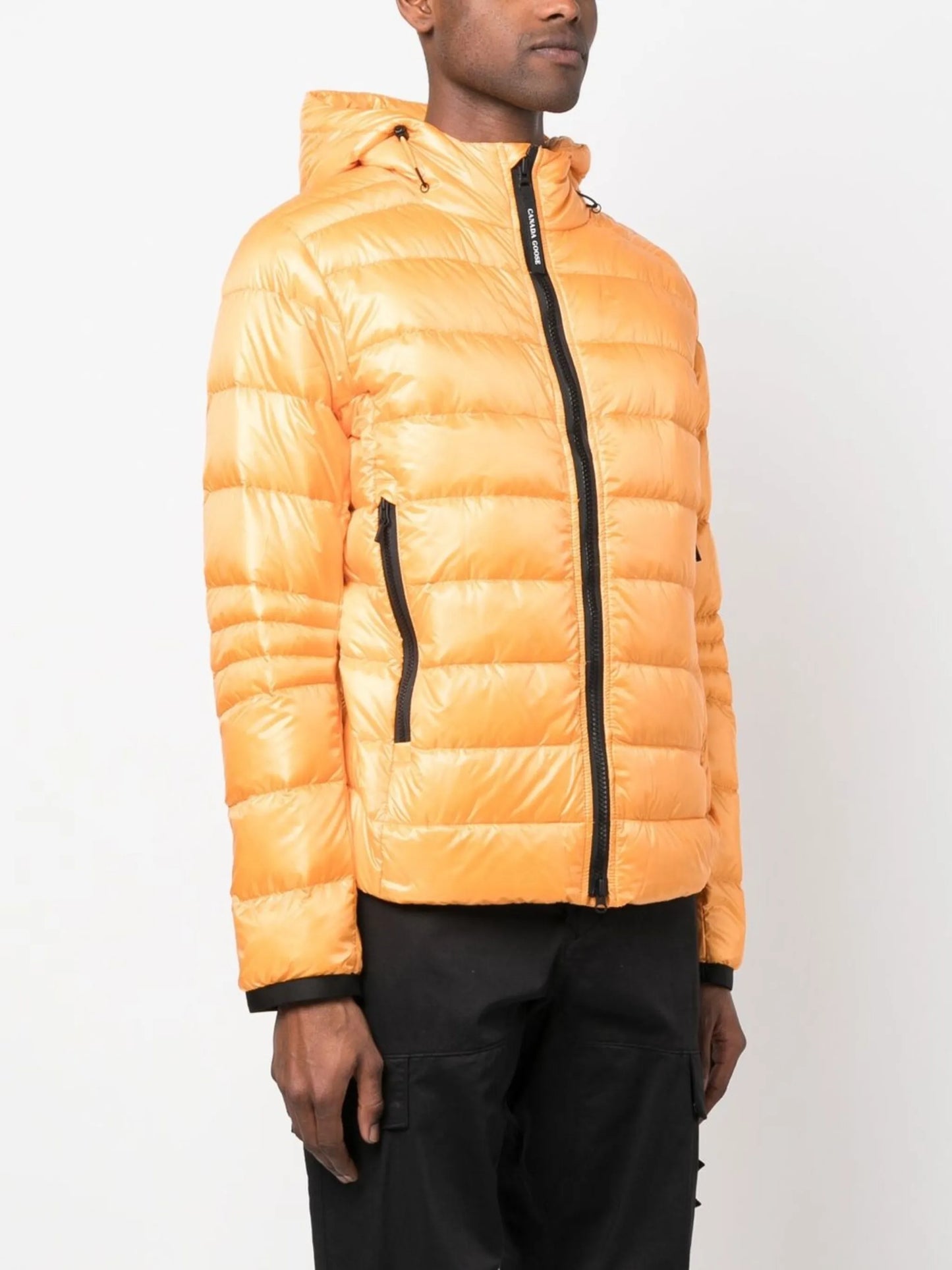 logo-patch hooded puffer jakcet