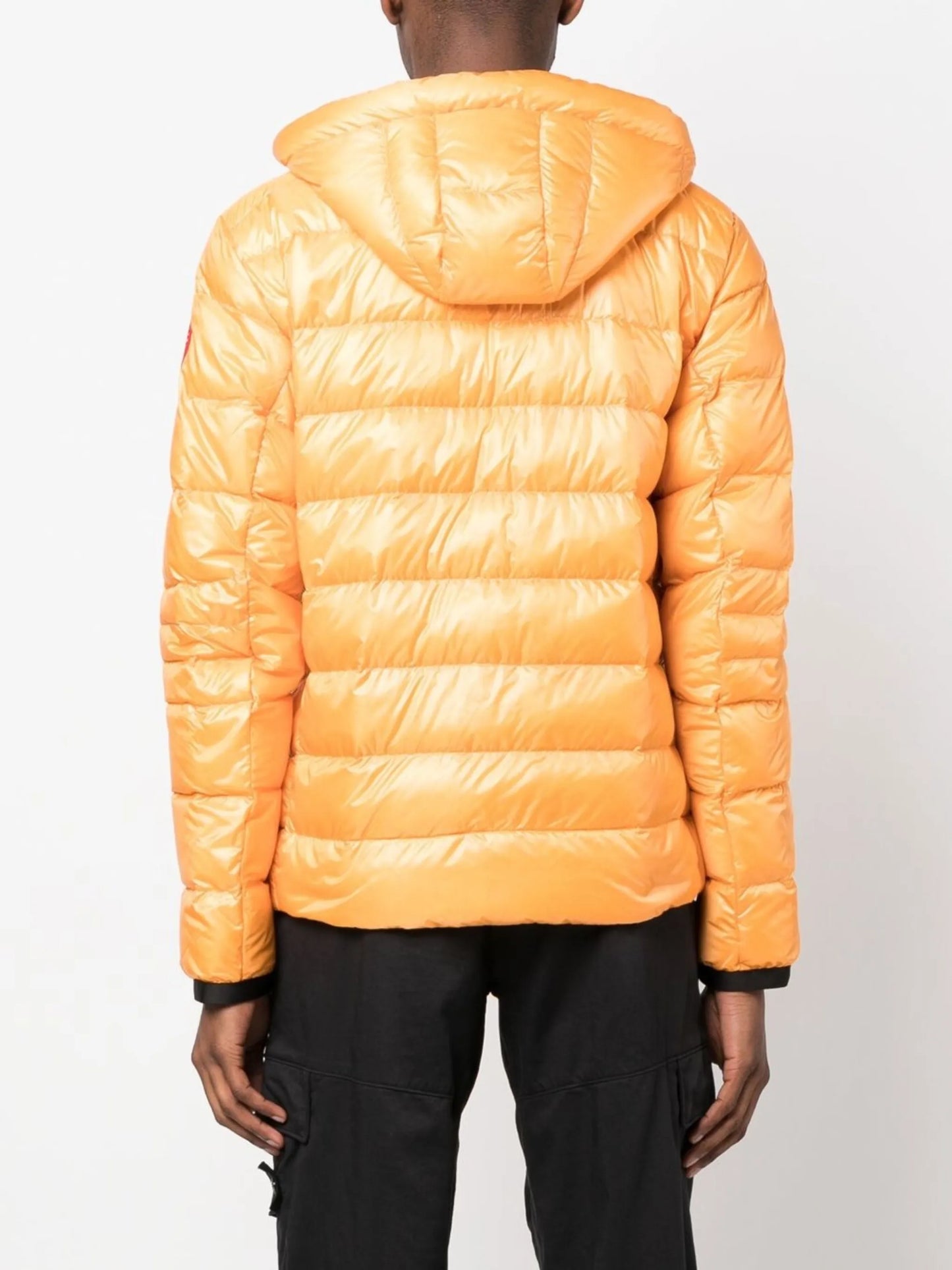 logo-patch hooded puffer jakcet