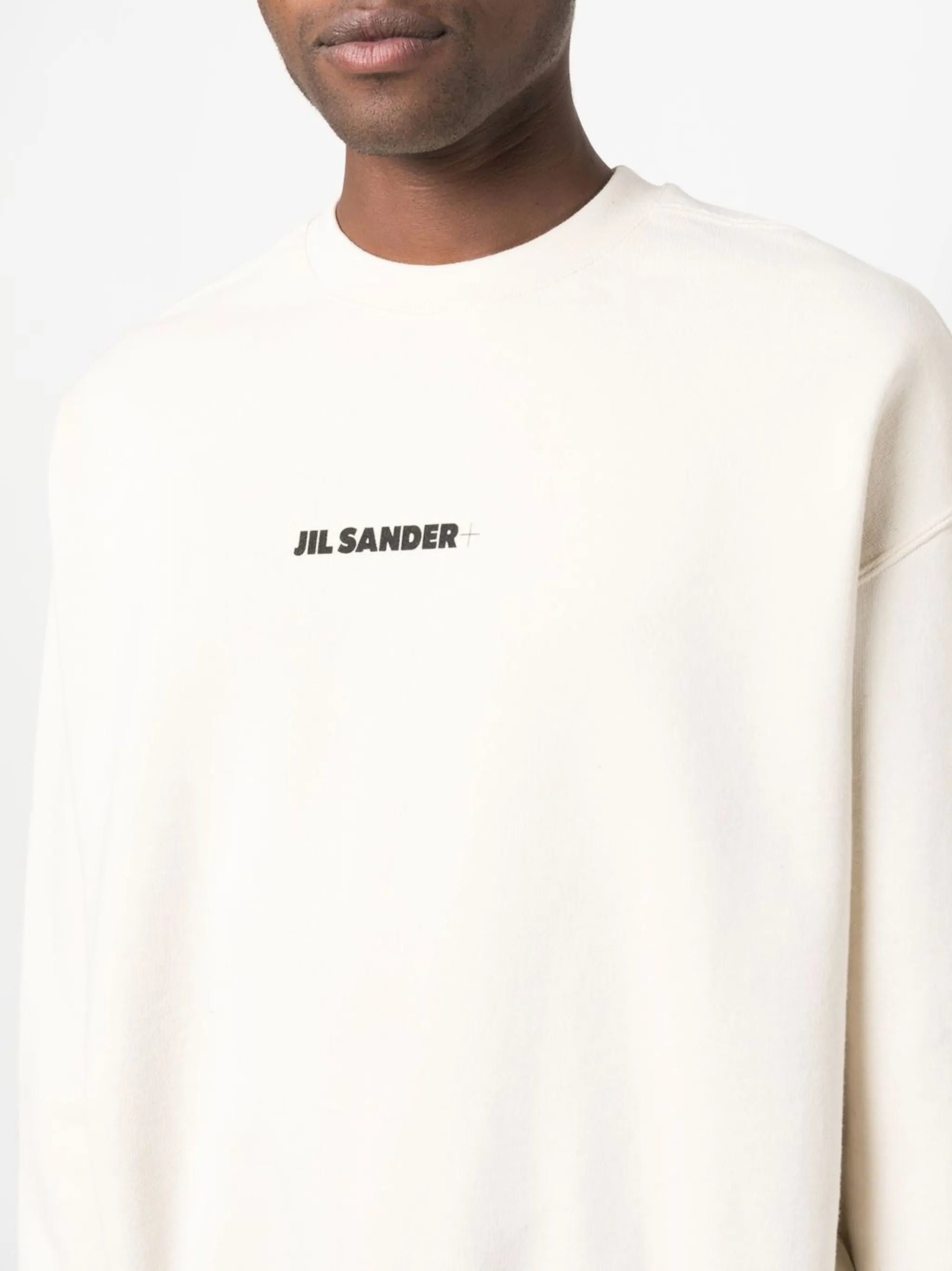 logo-print crew neck sweatshirt