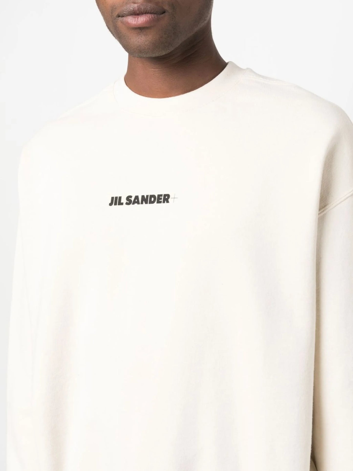 logo-print crew neck sweatshirt
