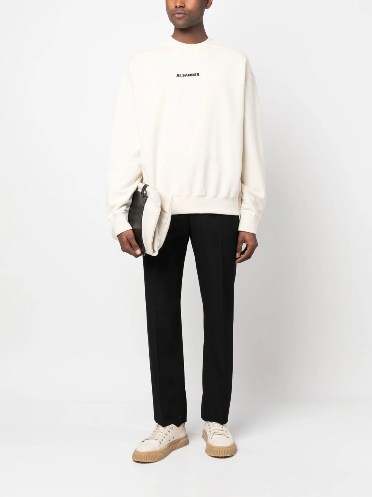 logo-print crew neck sweatshirt