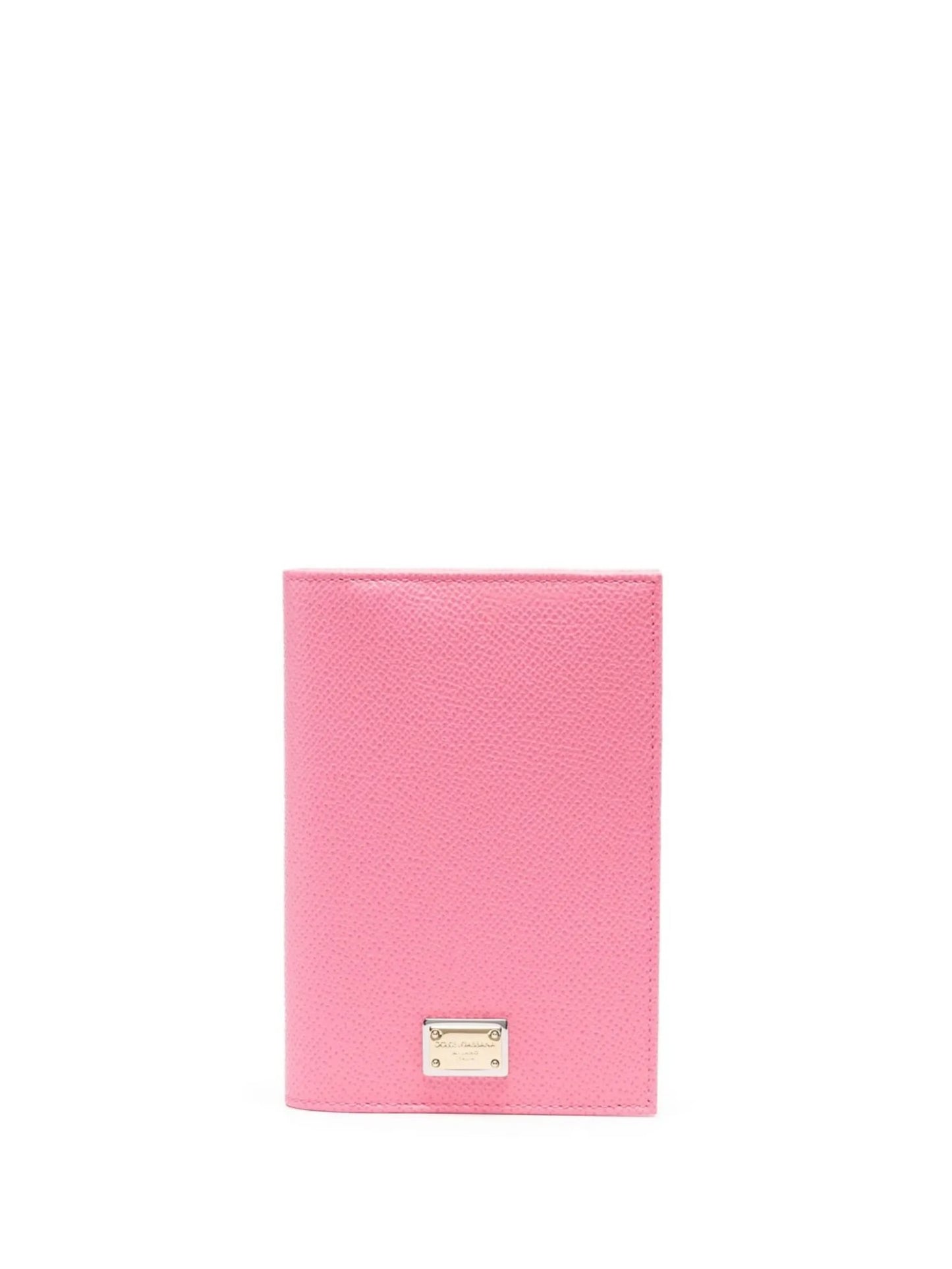 logo-plaque leather wallet