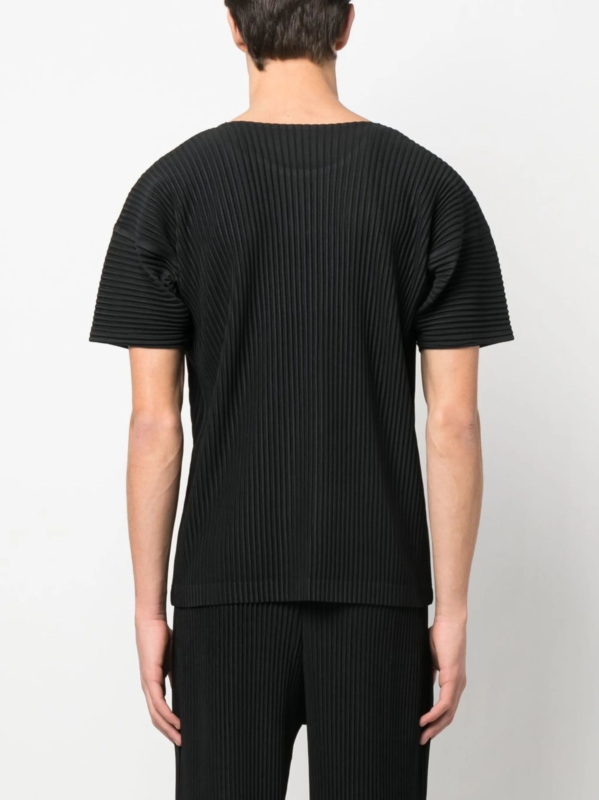 short-sleeves ribbed T-shirt
