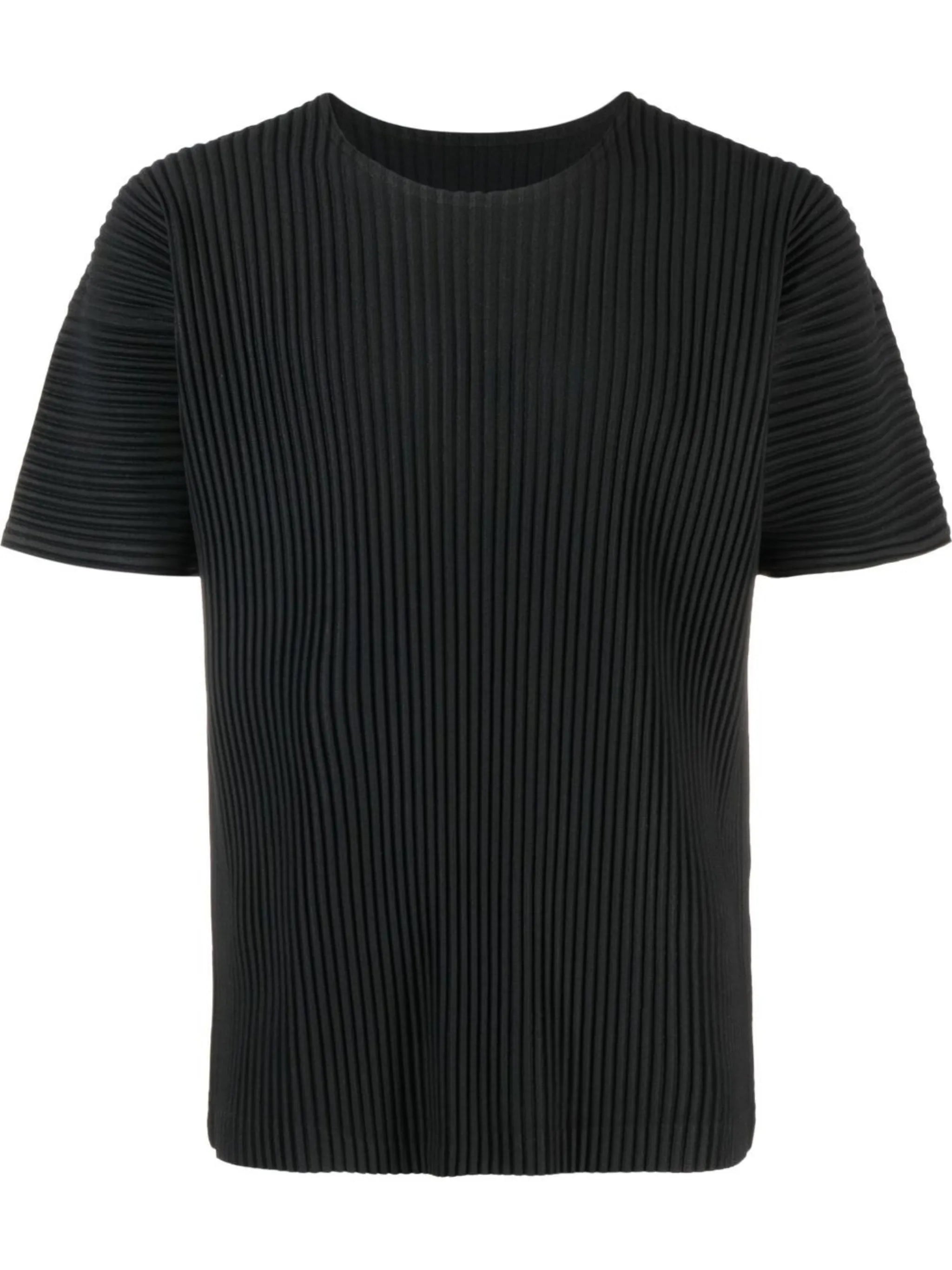 short-sleeves ribbed T-shirt