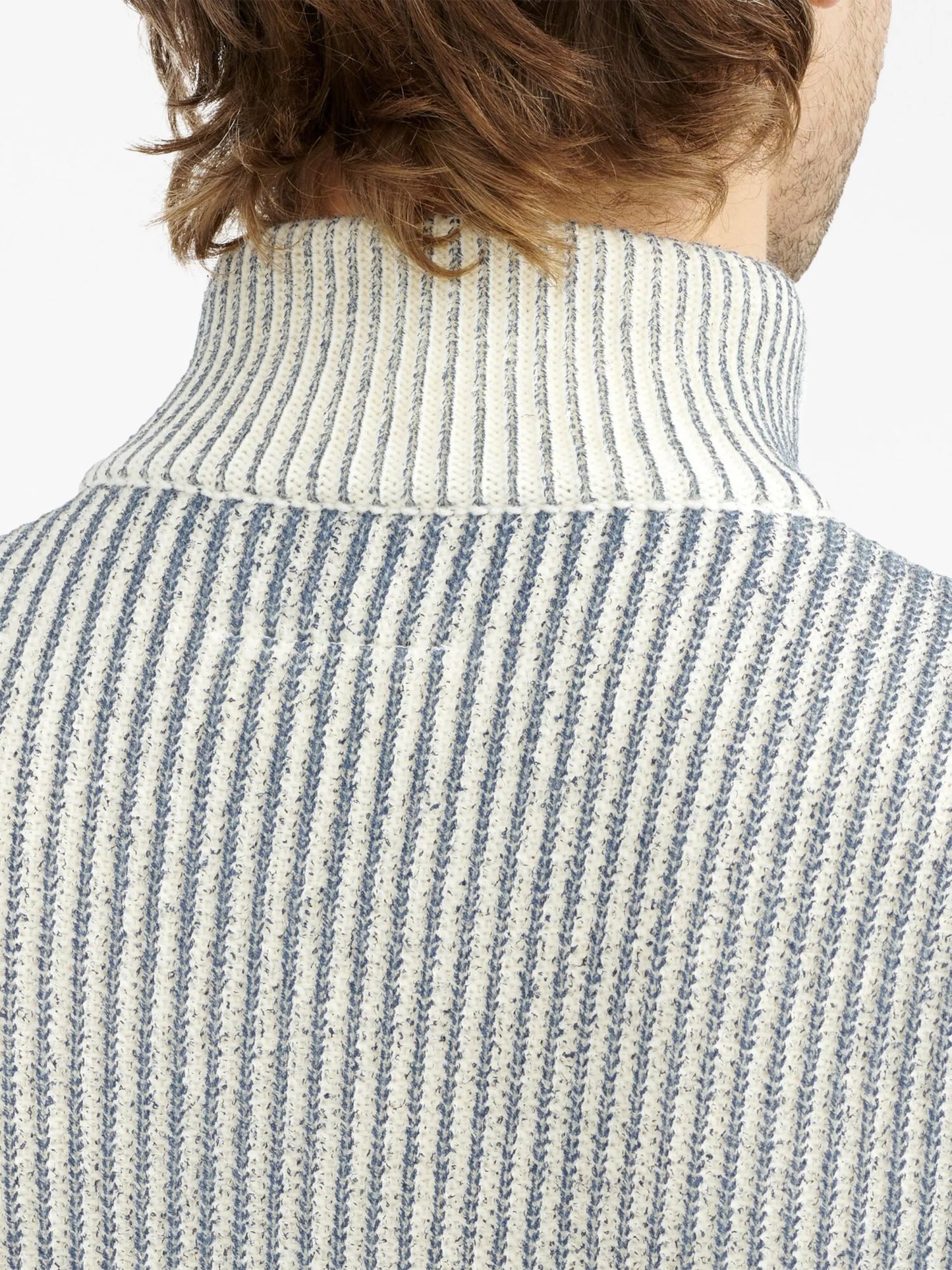 ribbed zip-up cardigan