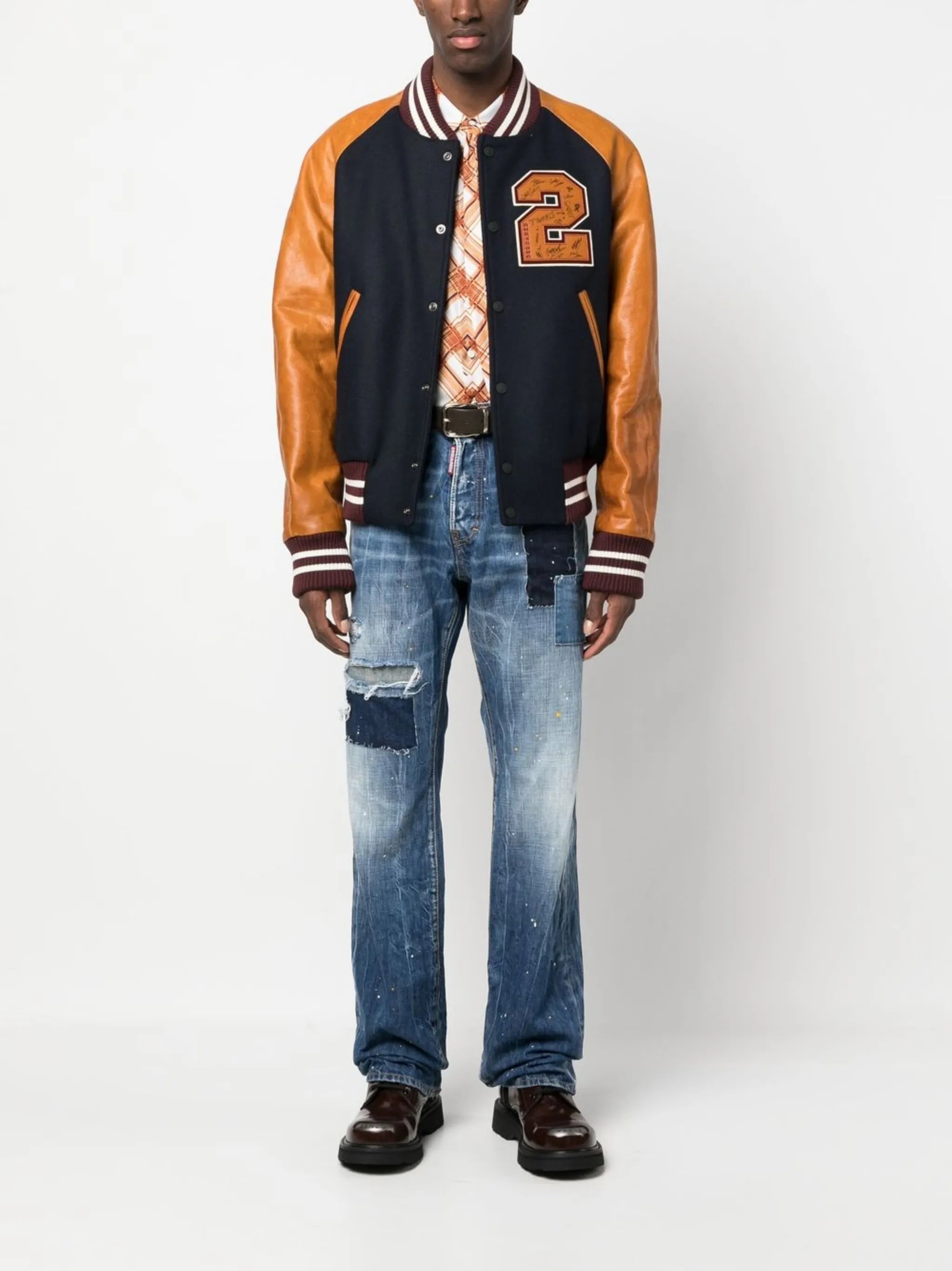wool-blend varsity jacket