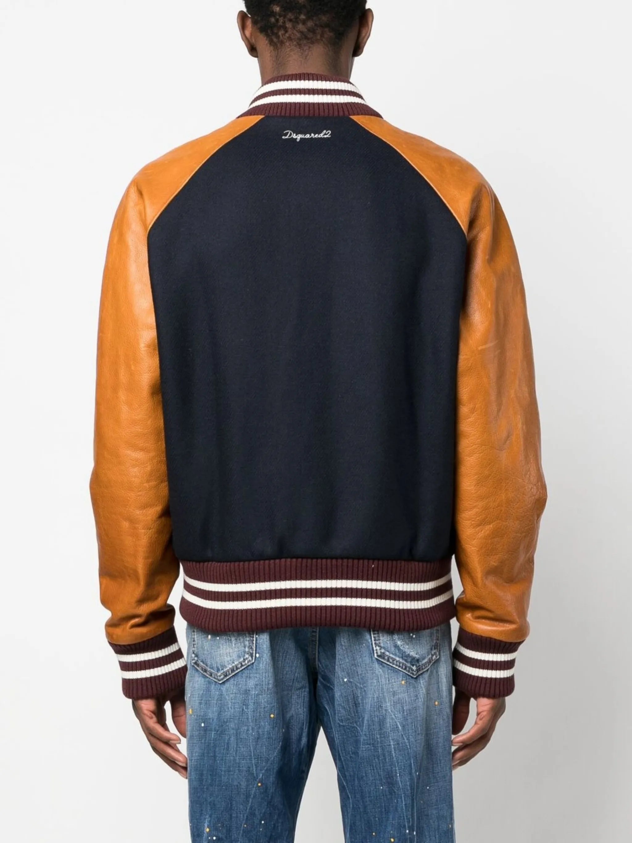 wool-blend varsity jacket