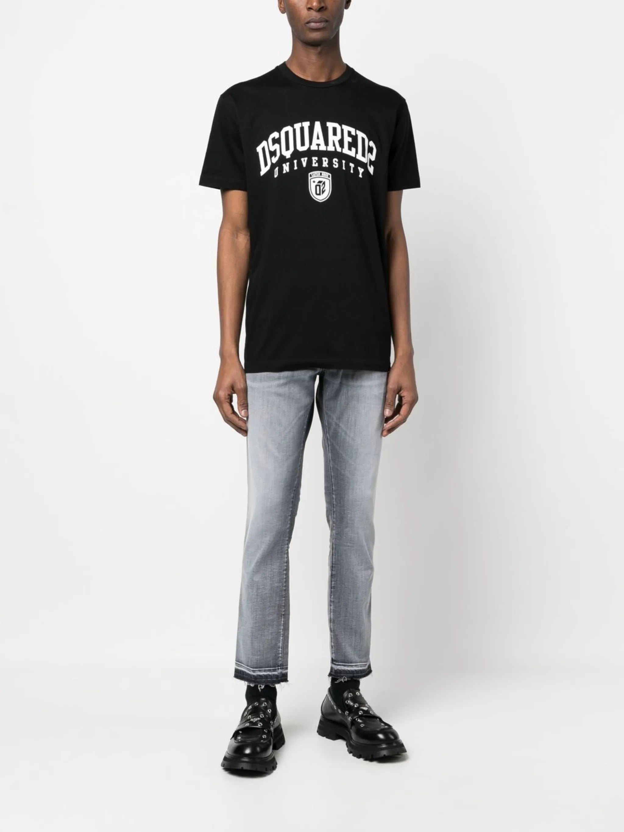 University print short-sleeve T-shirt
