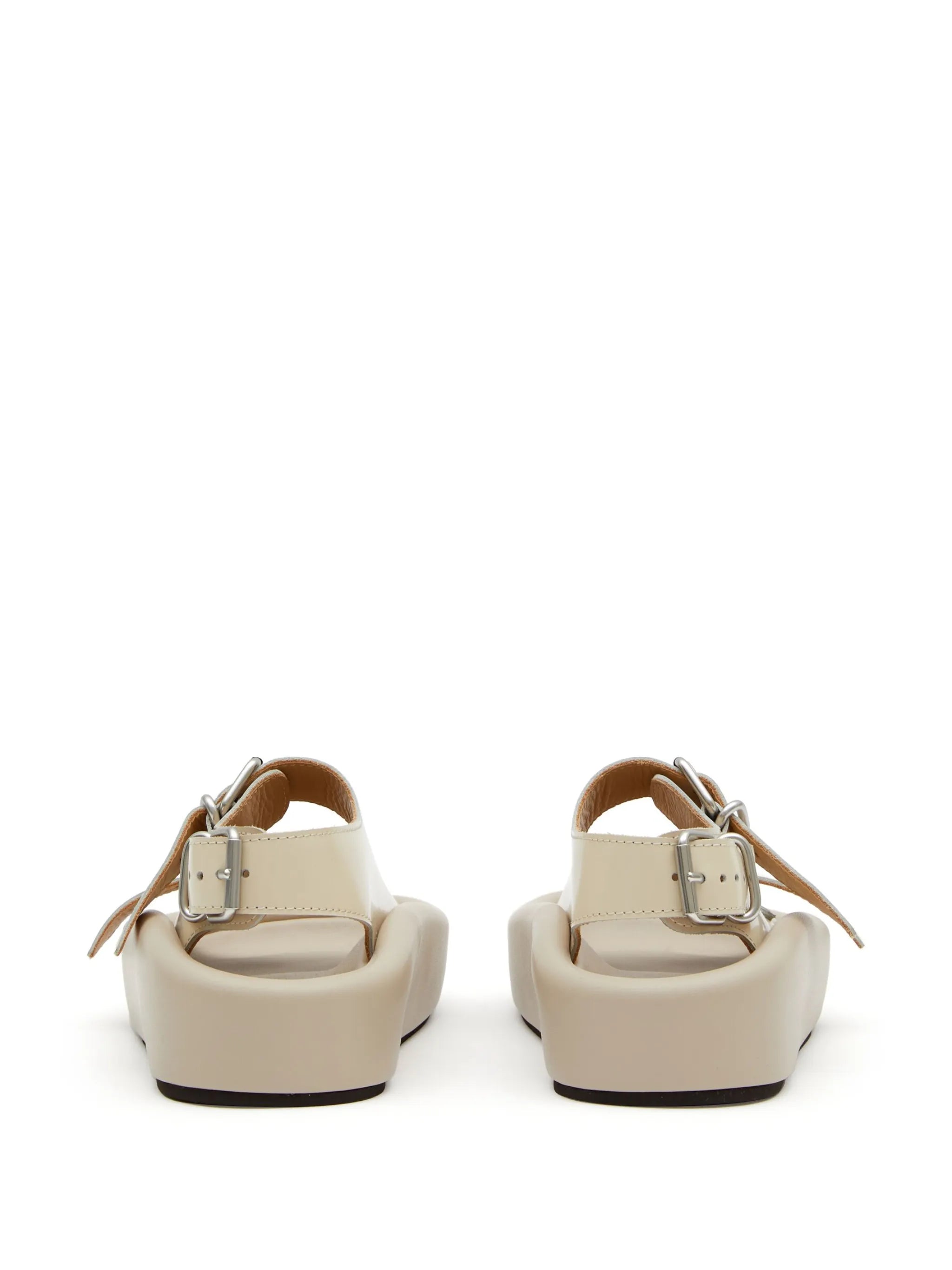 open-toe buckled sandals
