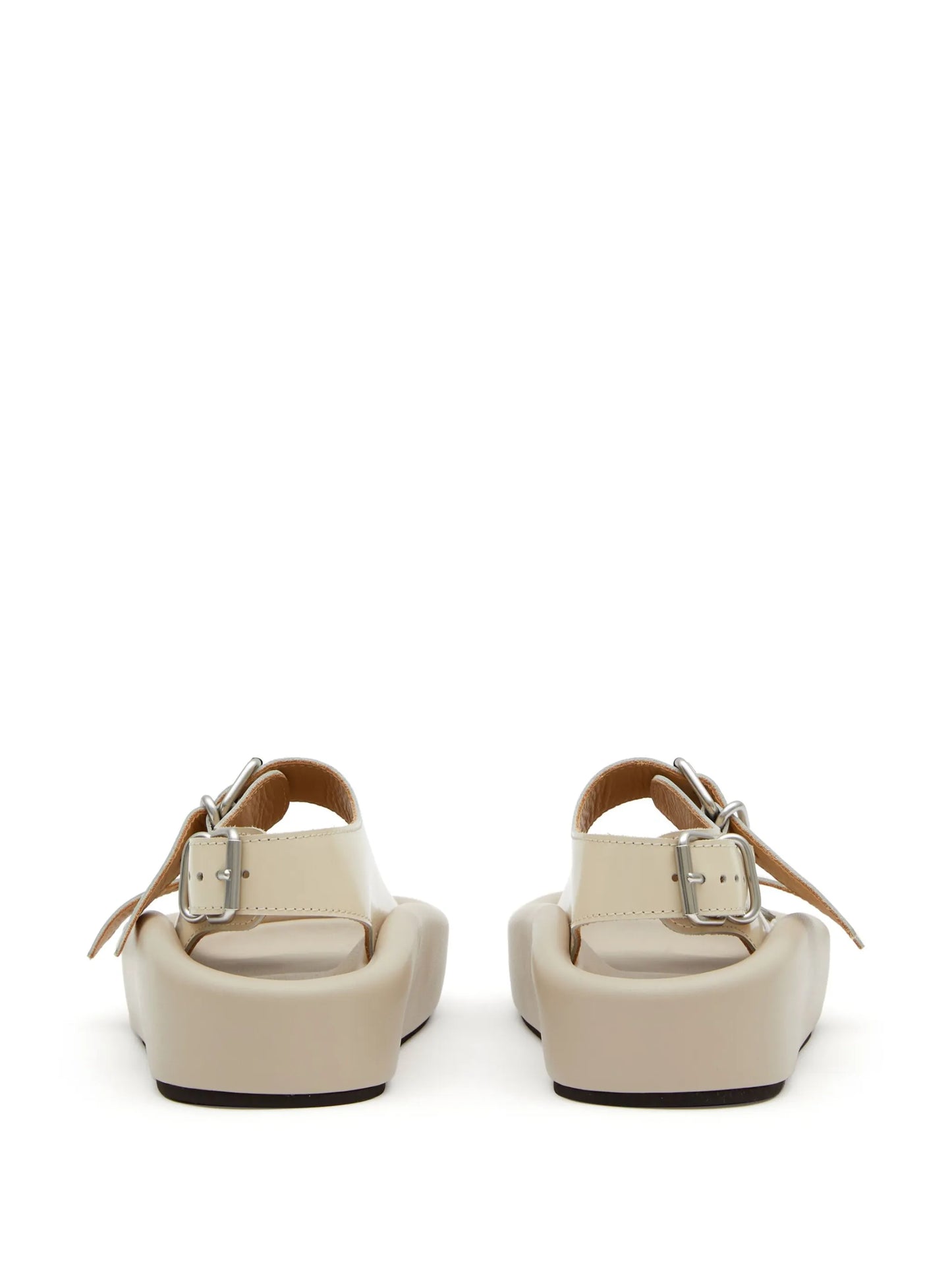 open-toe buckled sandals