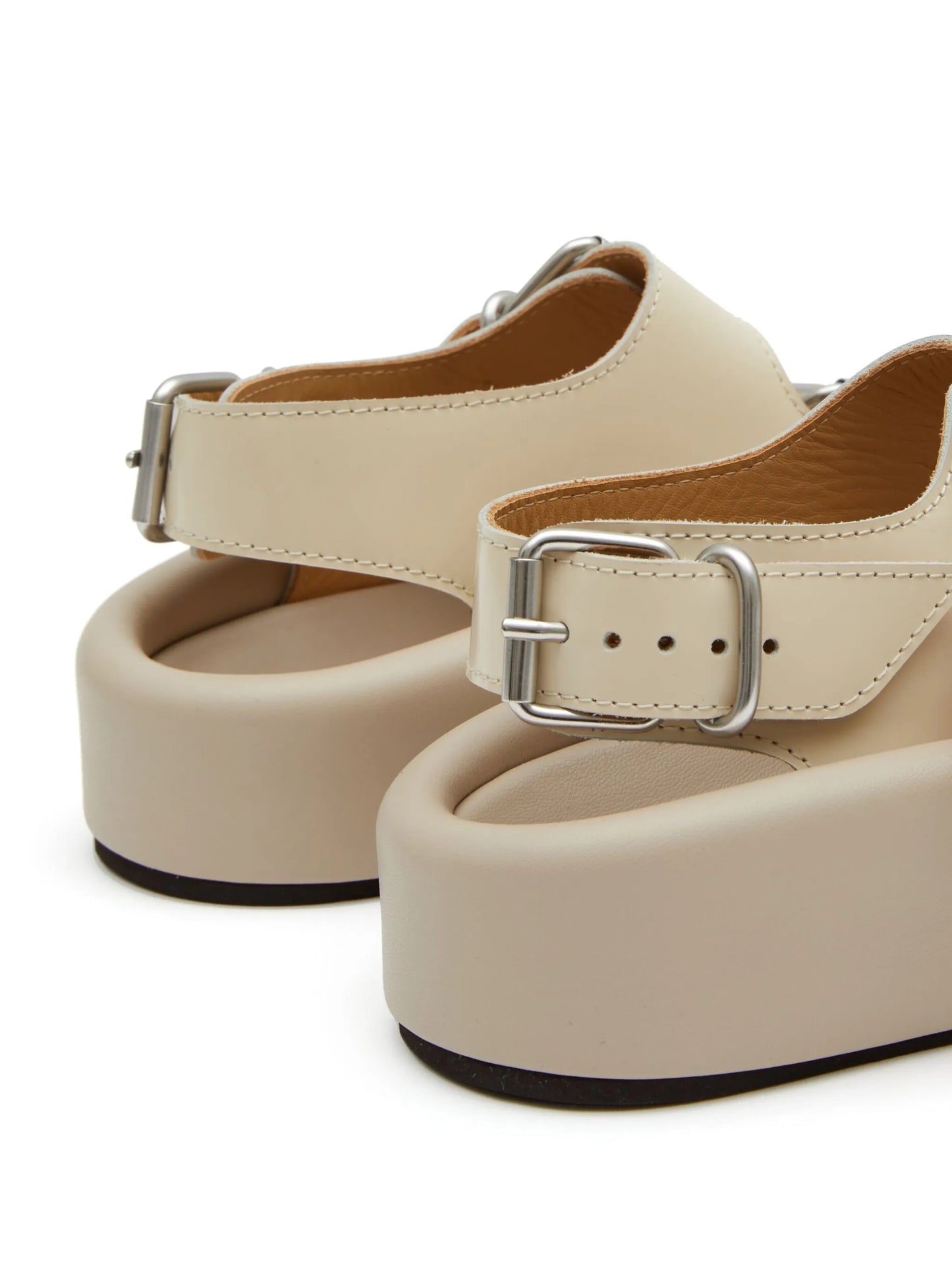 open-toe buckled sandals