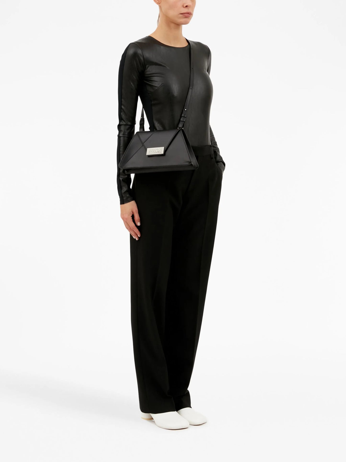 medium Numeric embossed crossbody bag