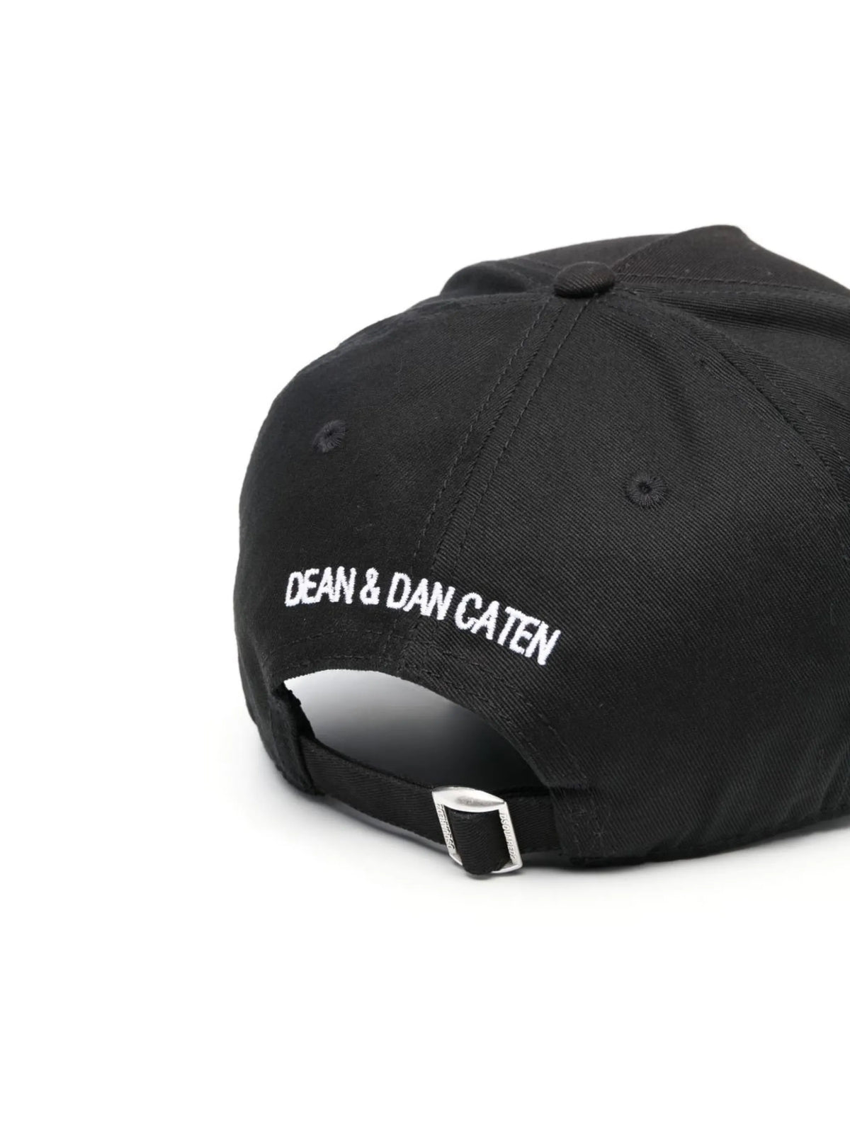 Icon-embroidered cotton baseball cap