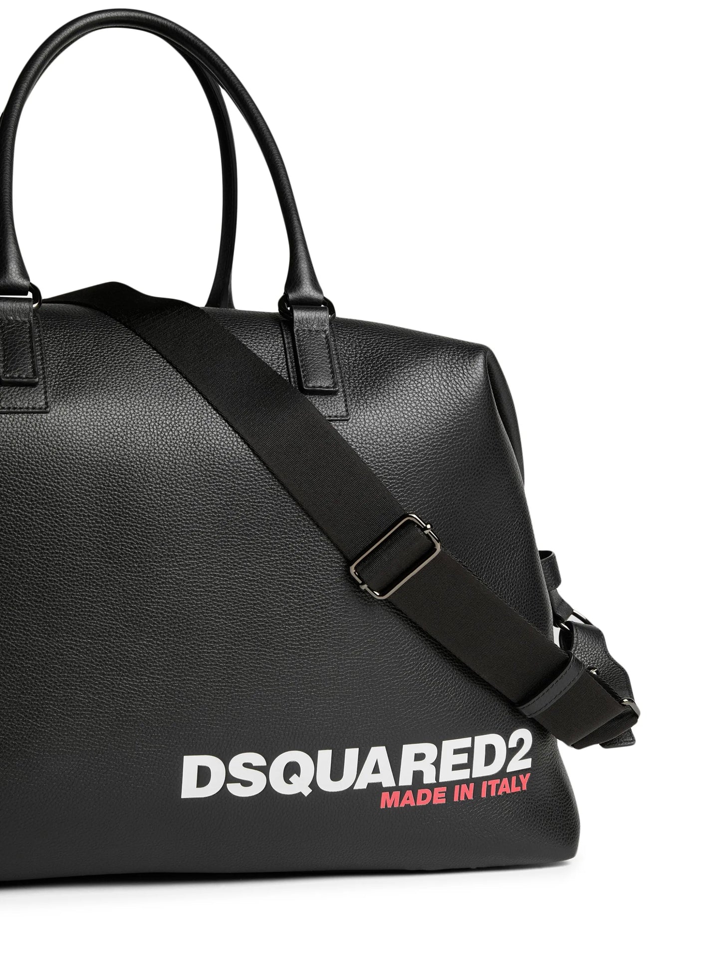 logo-print grained tote bag