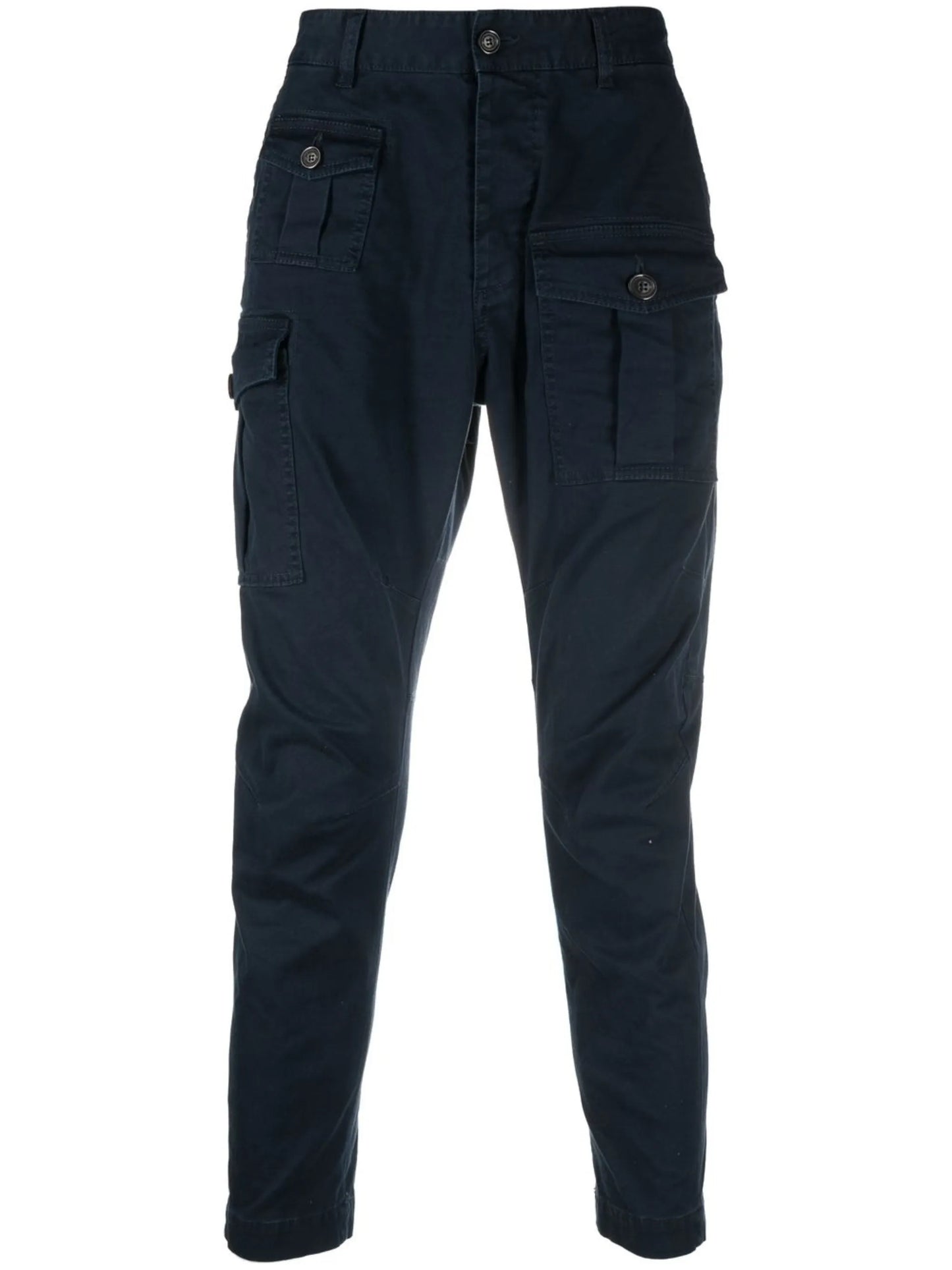 slim-cut cargo trousers