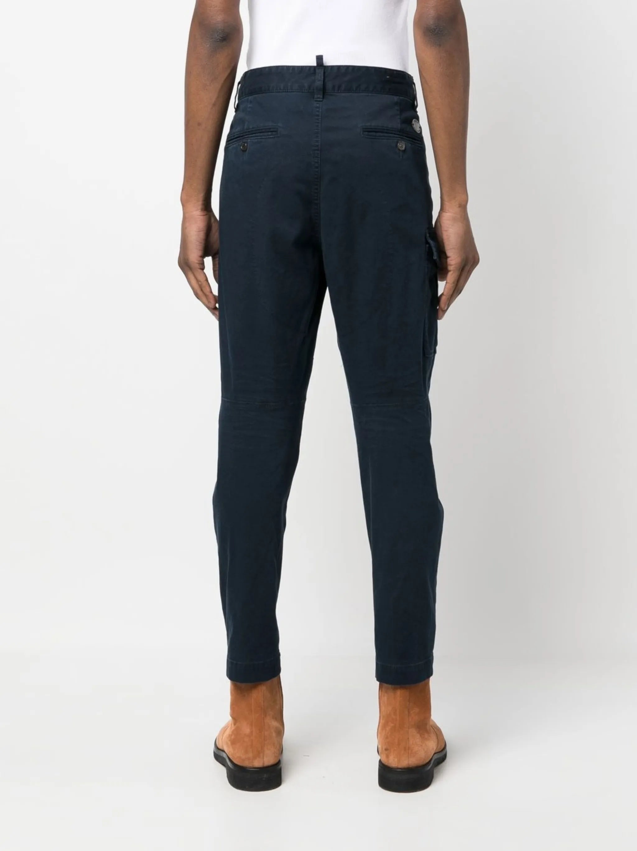 slim-cut cargo trousers