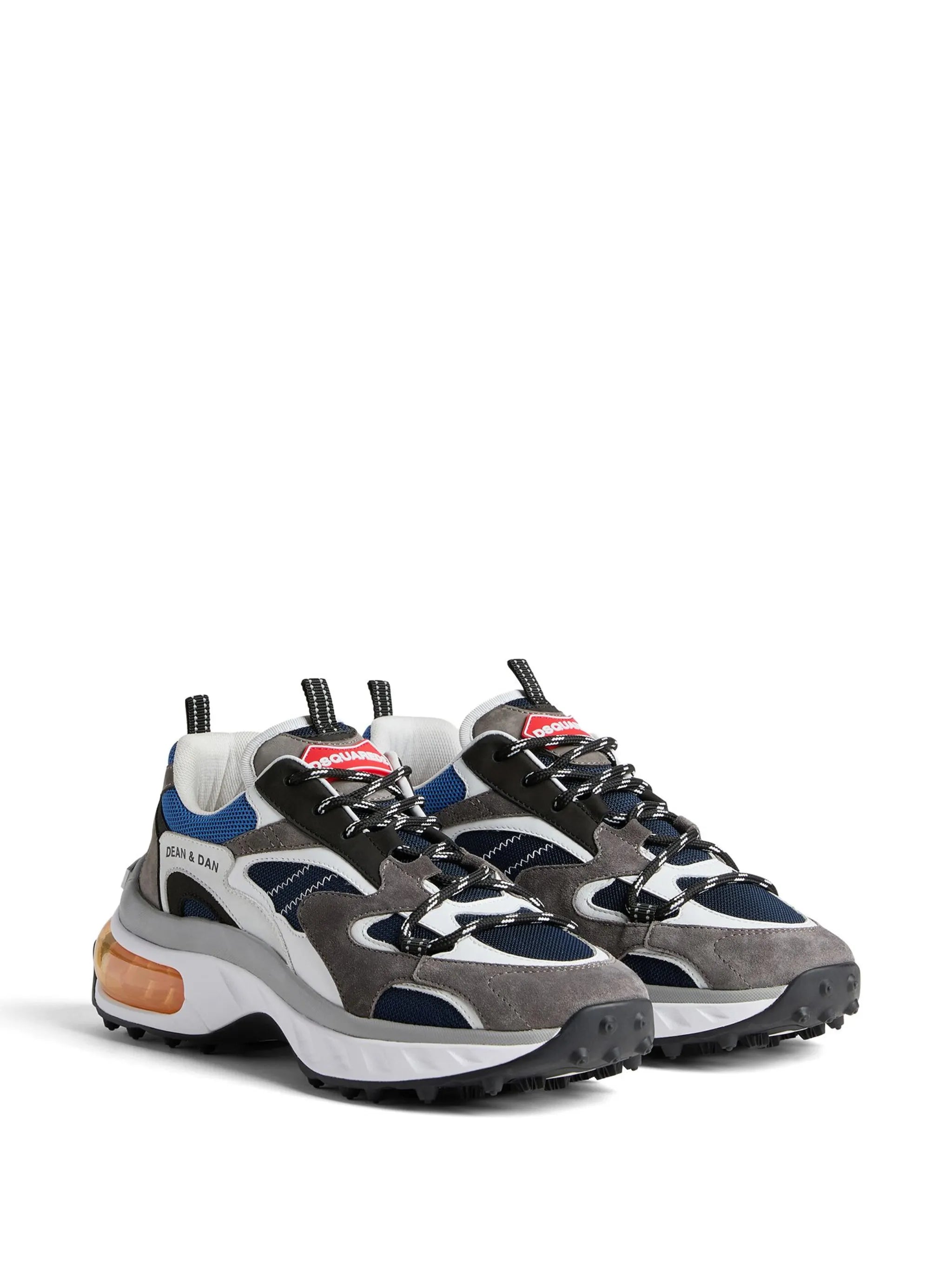 logo-embellished panelled sneakers