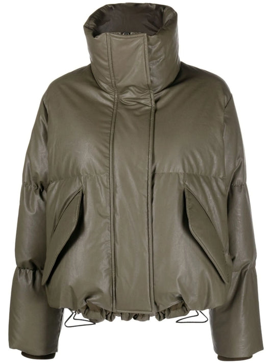 cropped padded down jacket