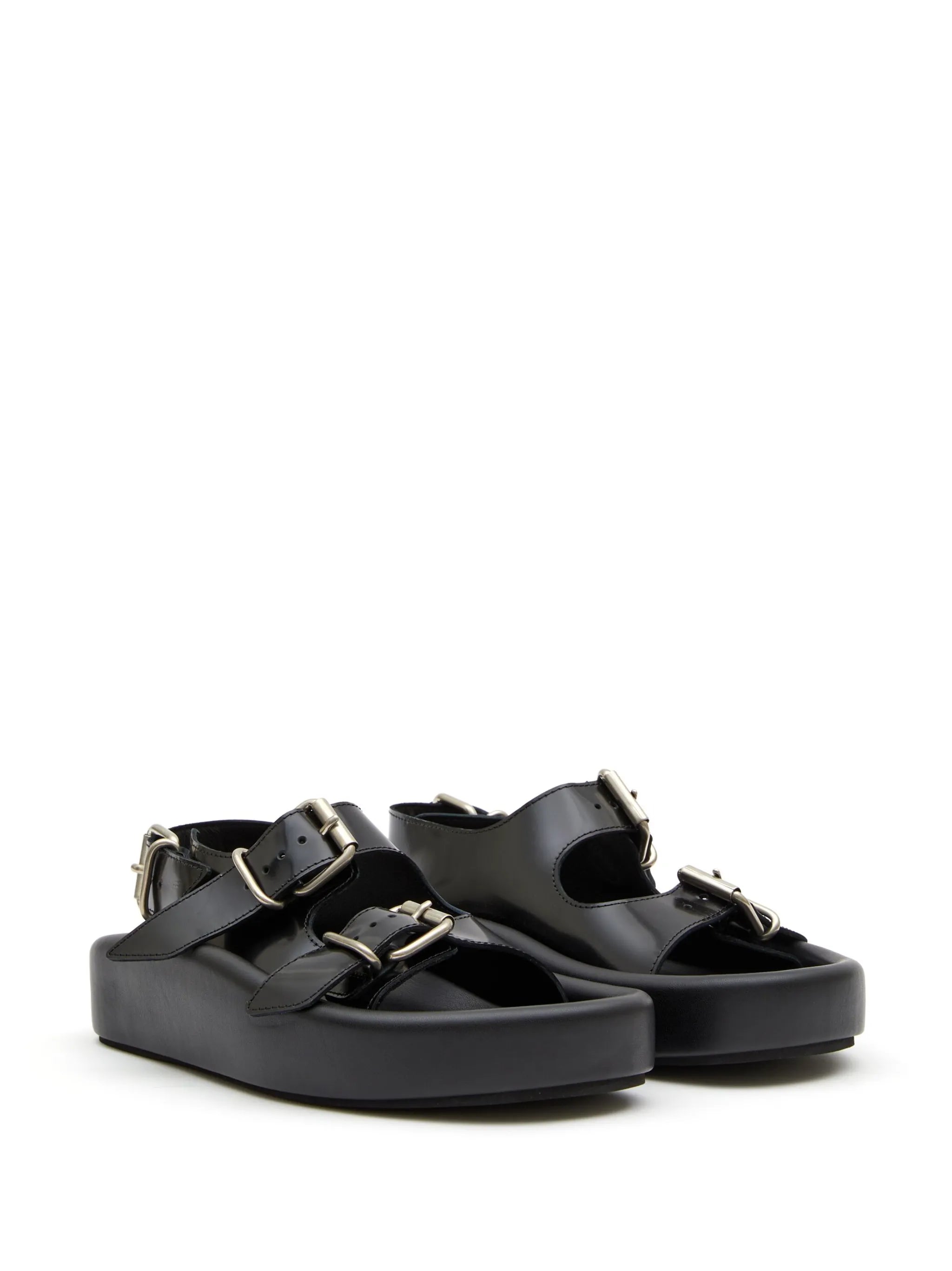 slingback leather sandals