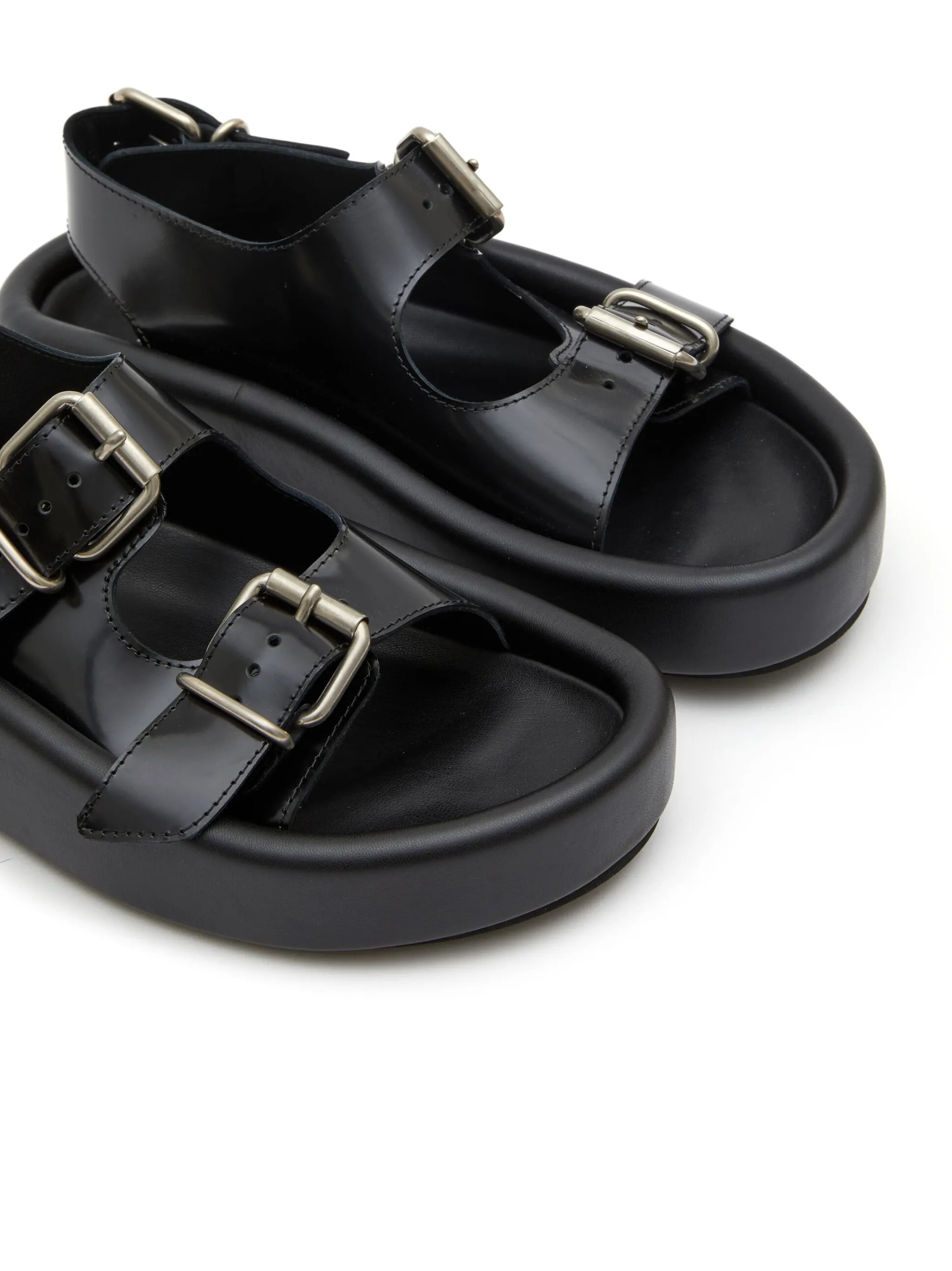 slingback leather sandals