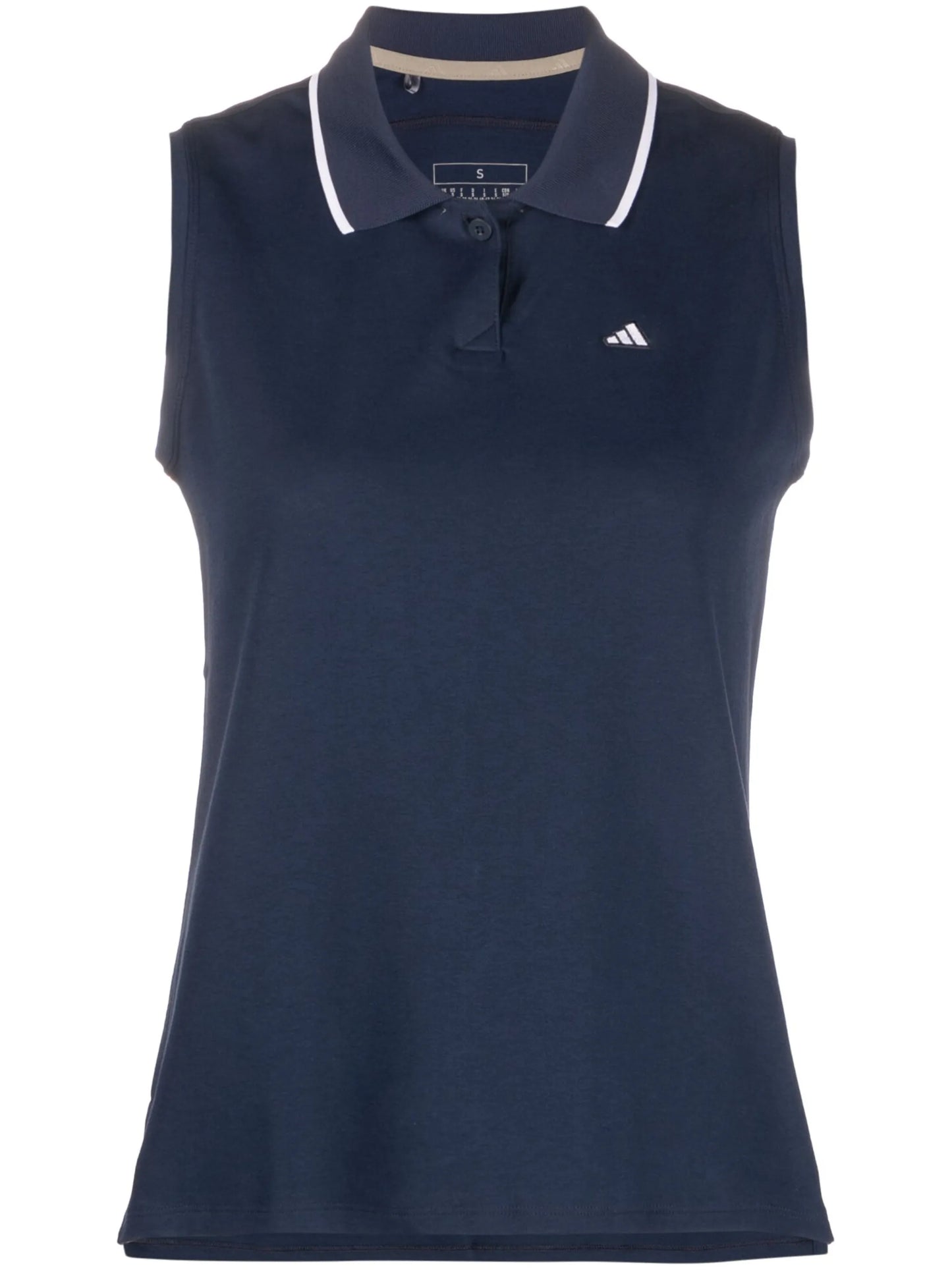 Go-To piqué sleeveless polo shirt