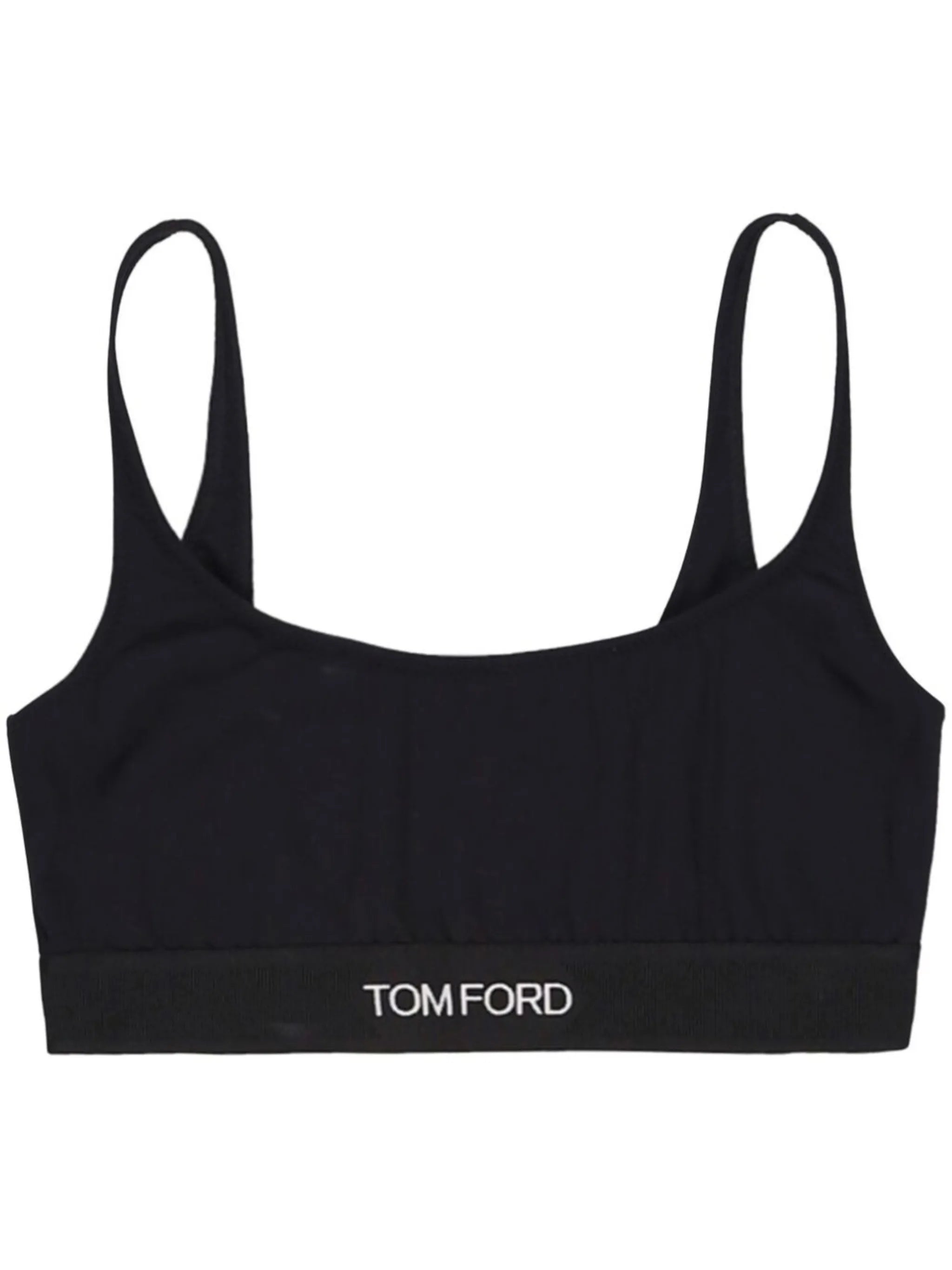 Signature logo-tape bralette