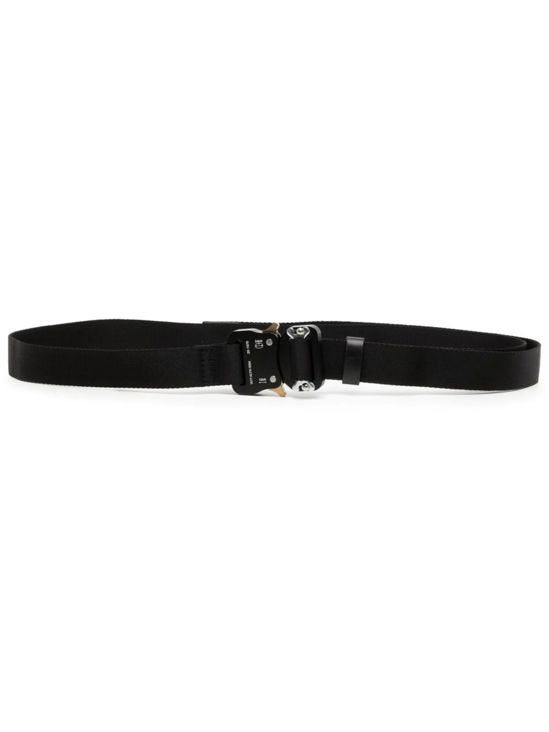 logo detail clip fastening belt