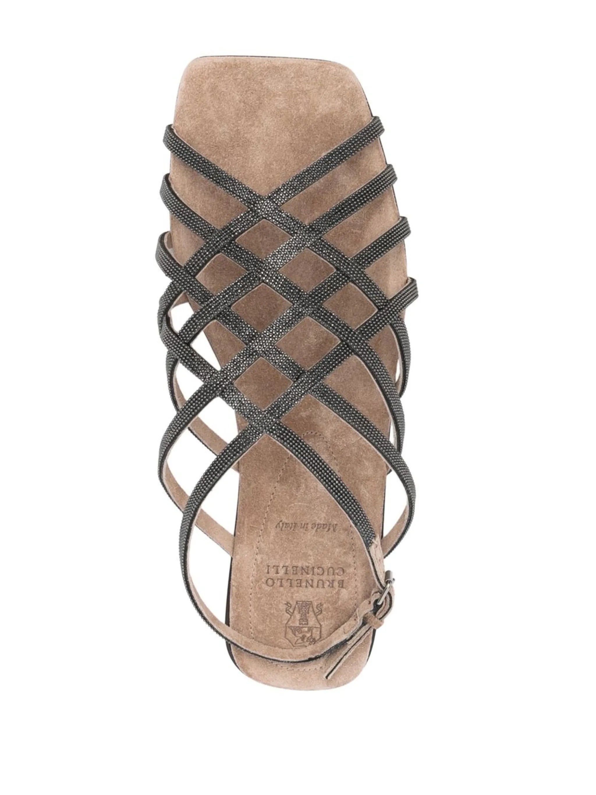 crossover-strap detail sandals