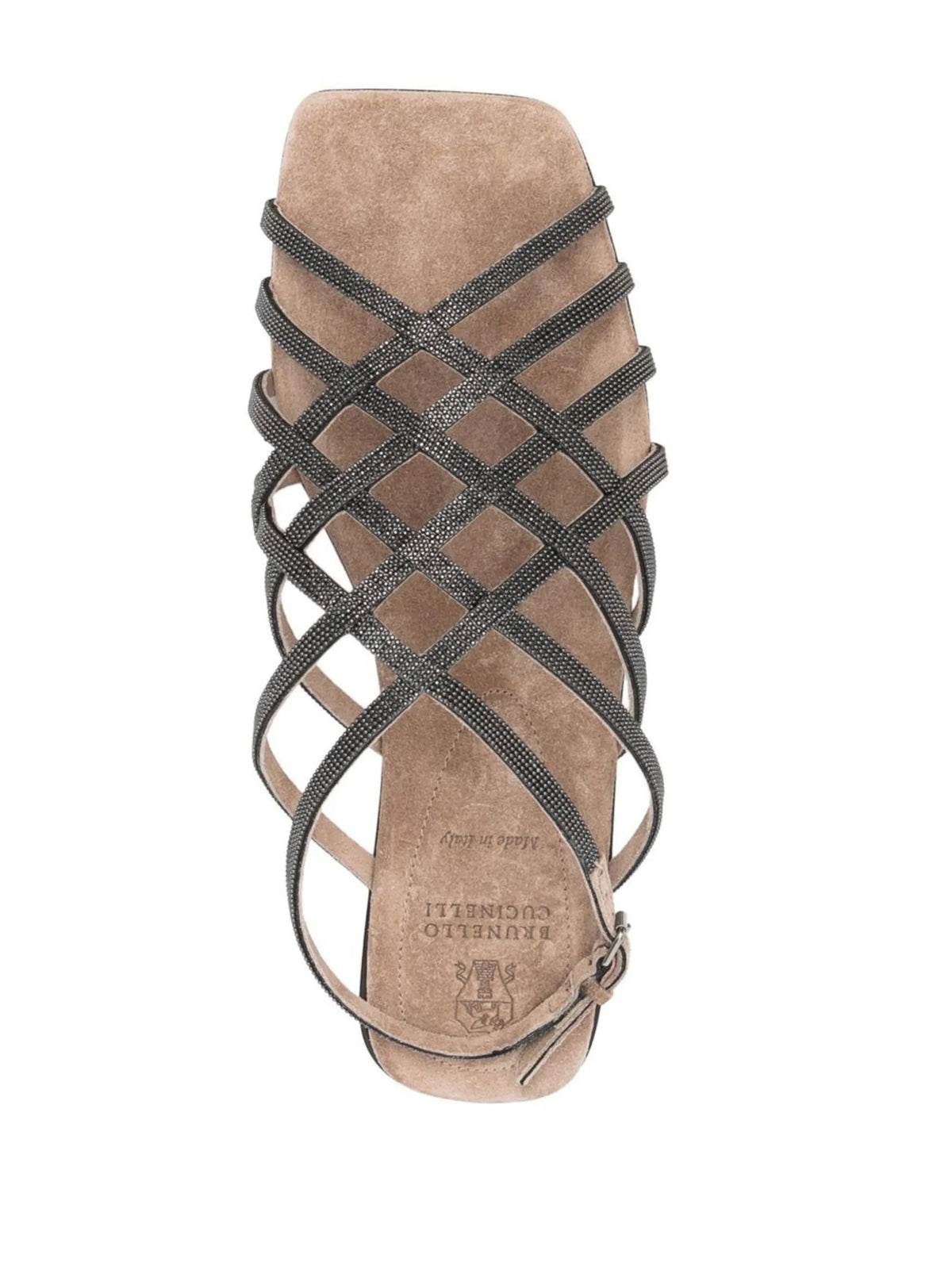 crossover-strap detail sandals