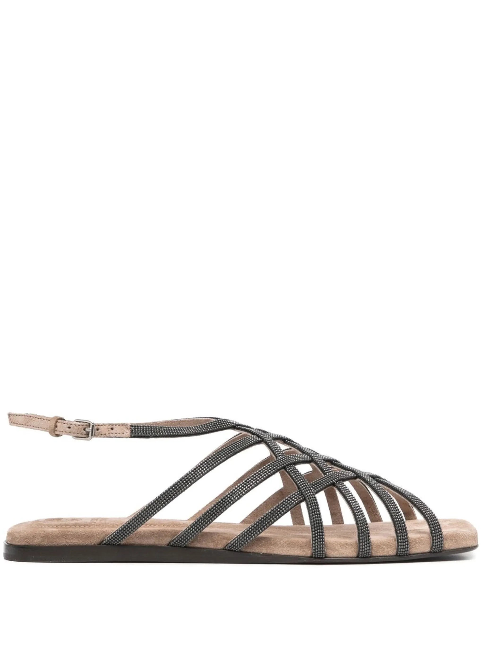crossover-strap detail sandals