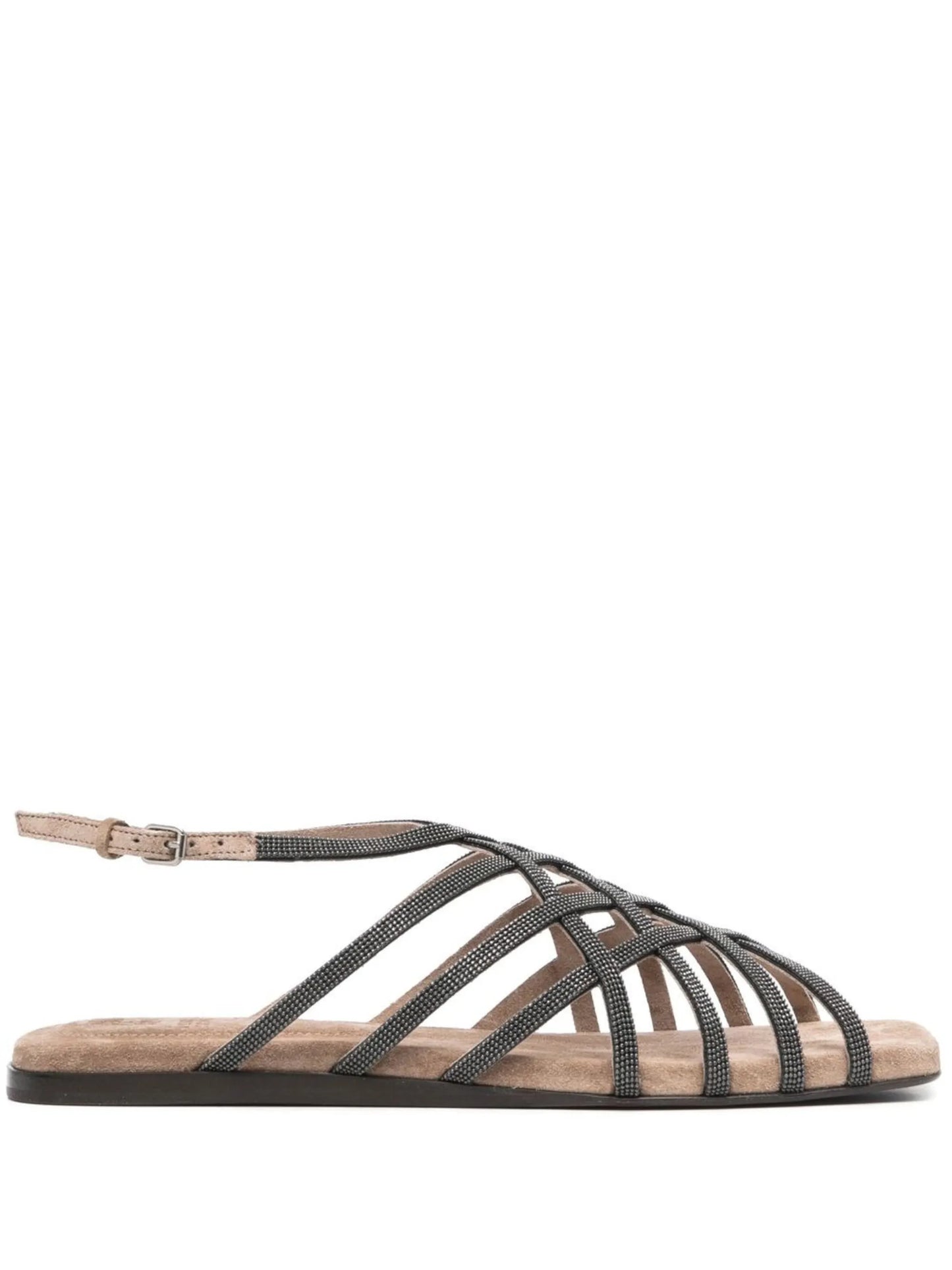 crossover-strap detail sandals