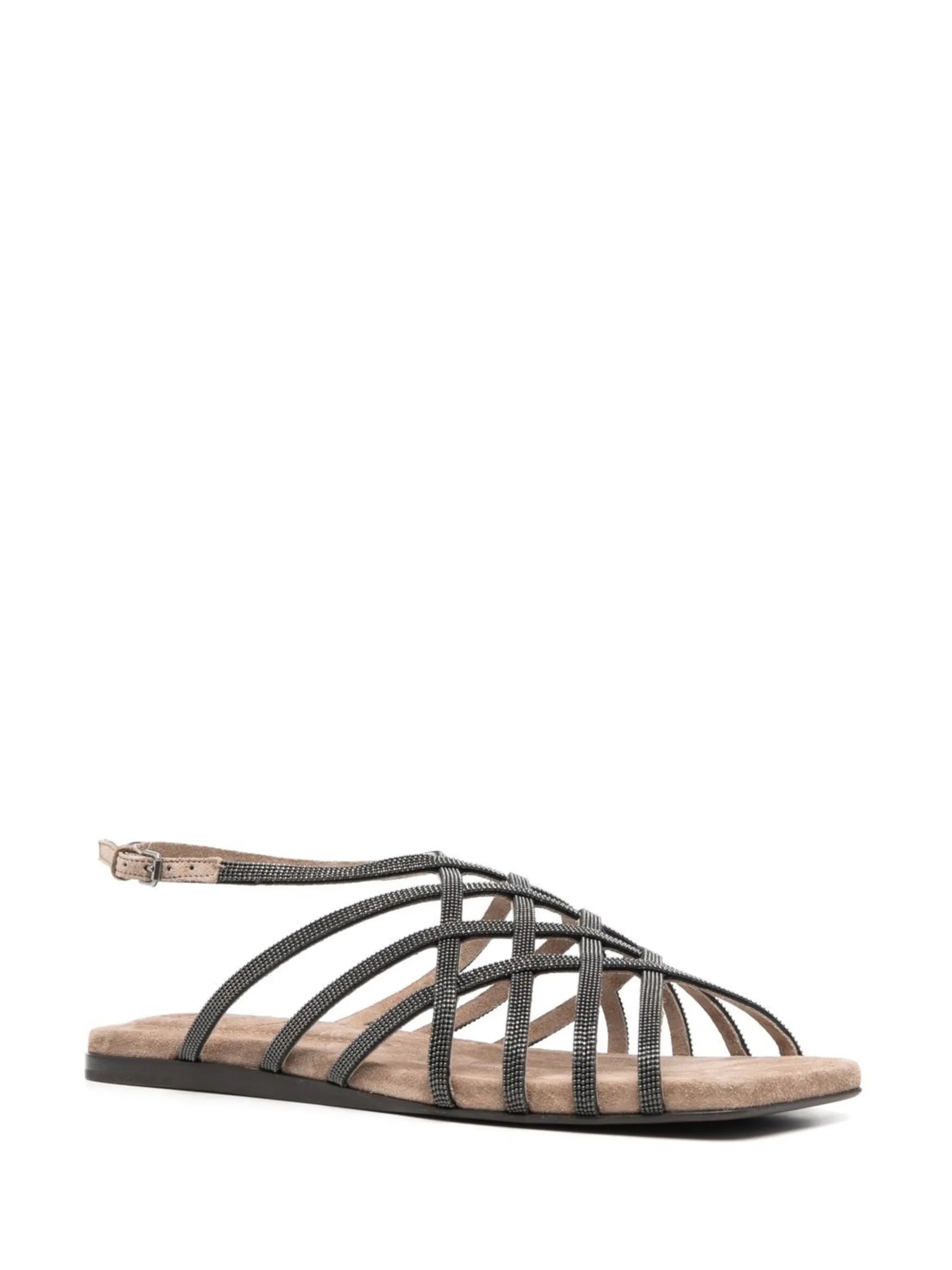 crossover-strap detail sandals