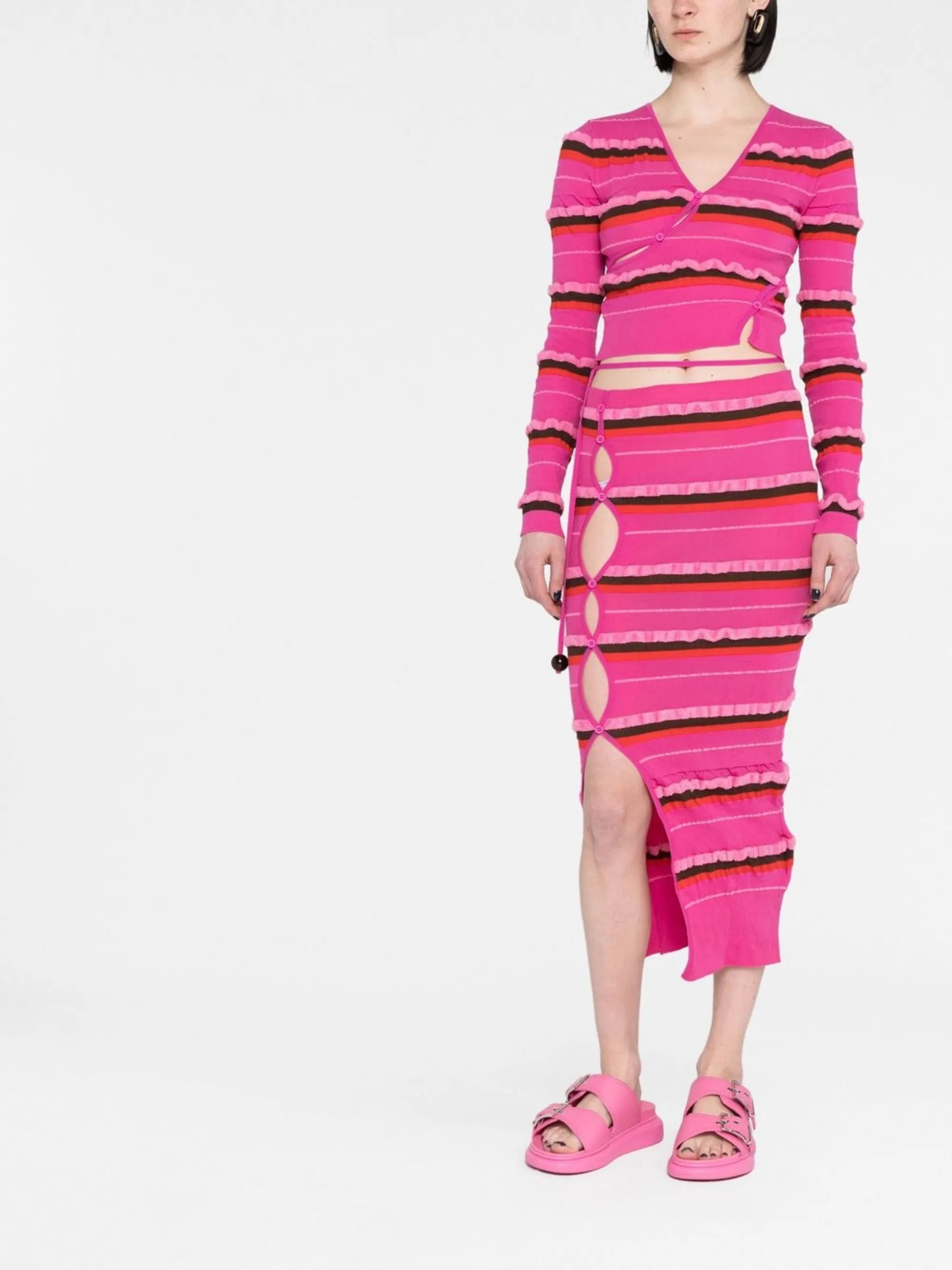 La jupe maille Concha midi skirt