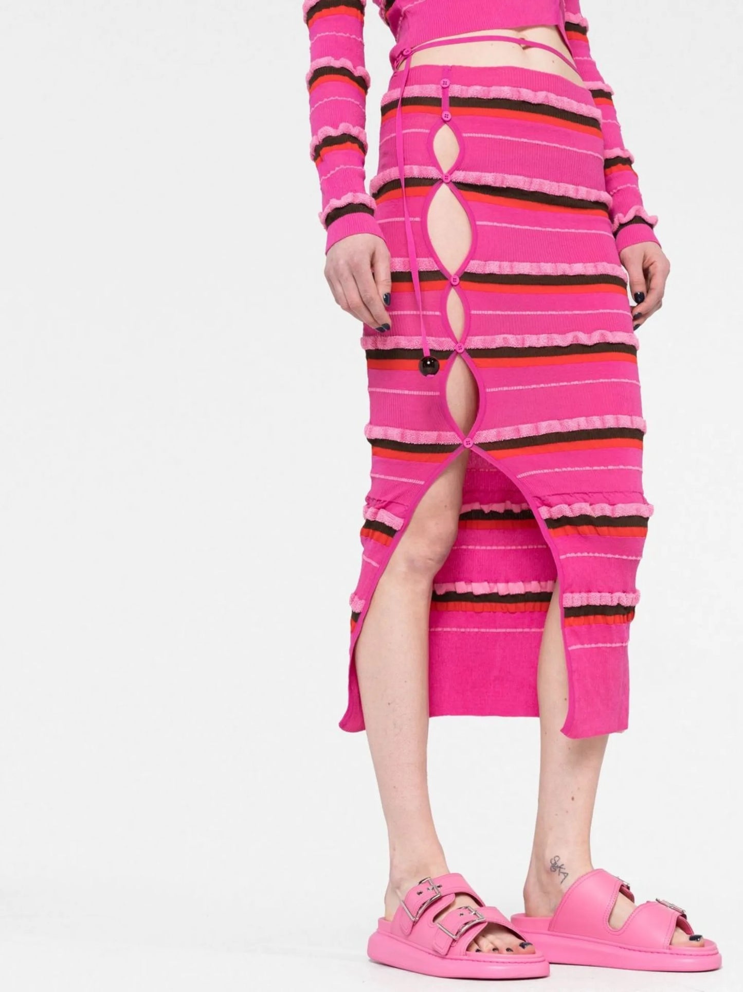 La jupe maille Concha midi skirt