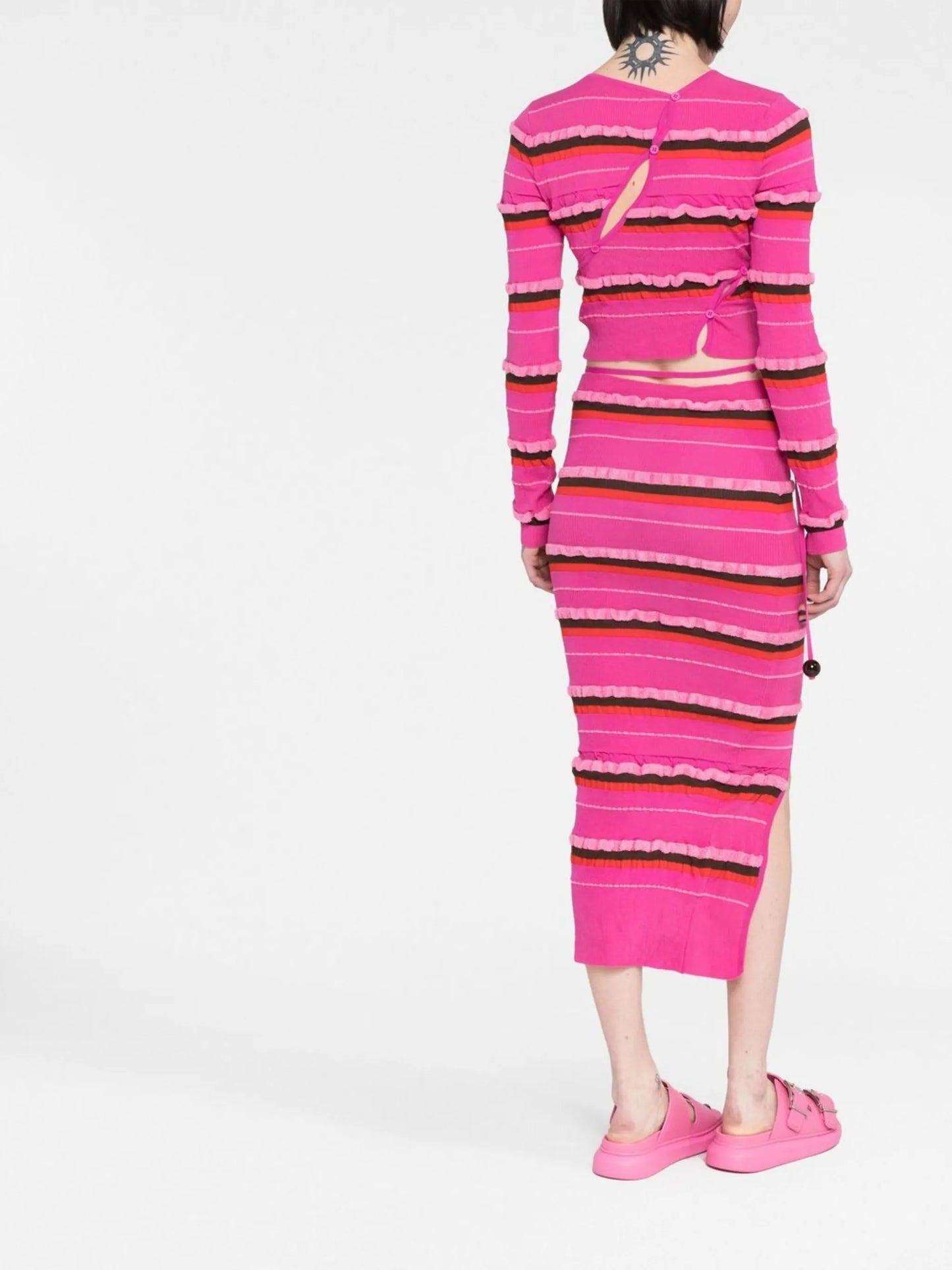 La jupe maille Concha midi skirt