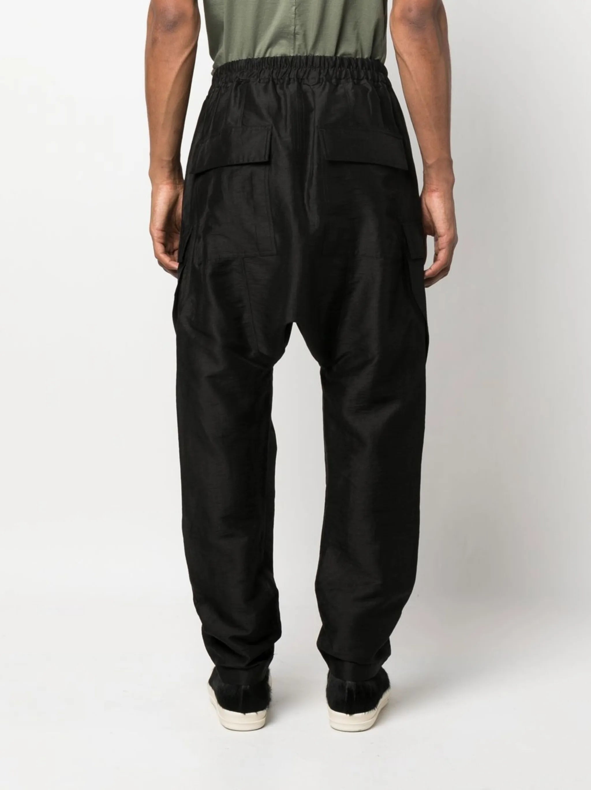 drawstring cargo trousers