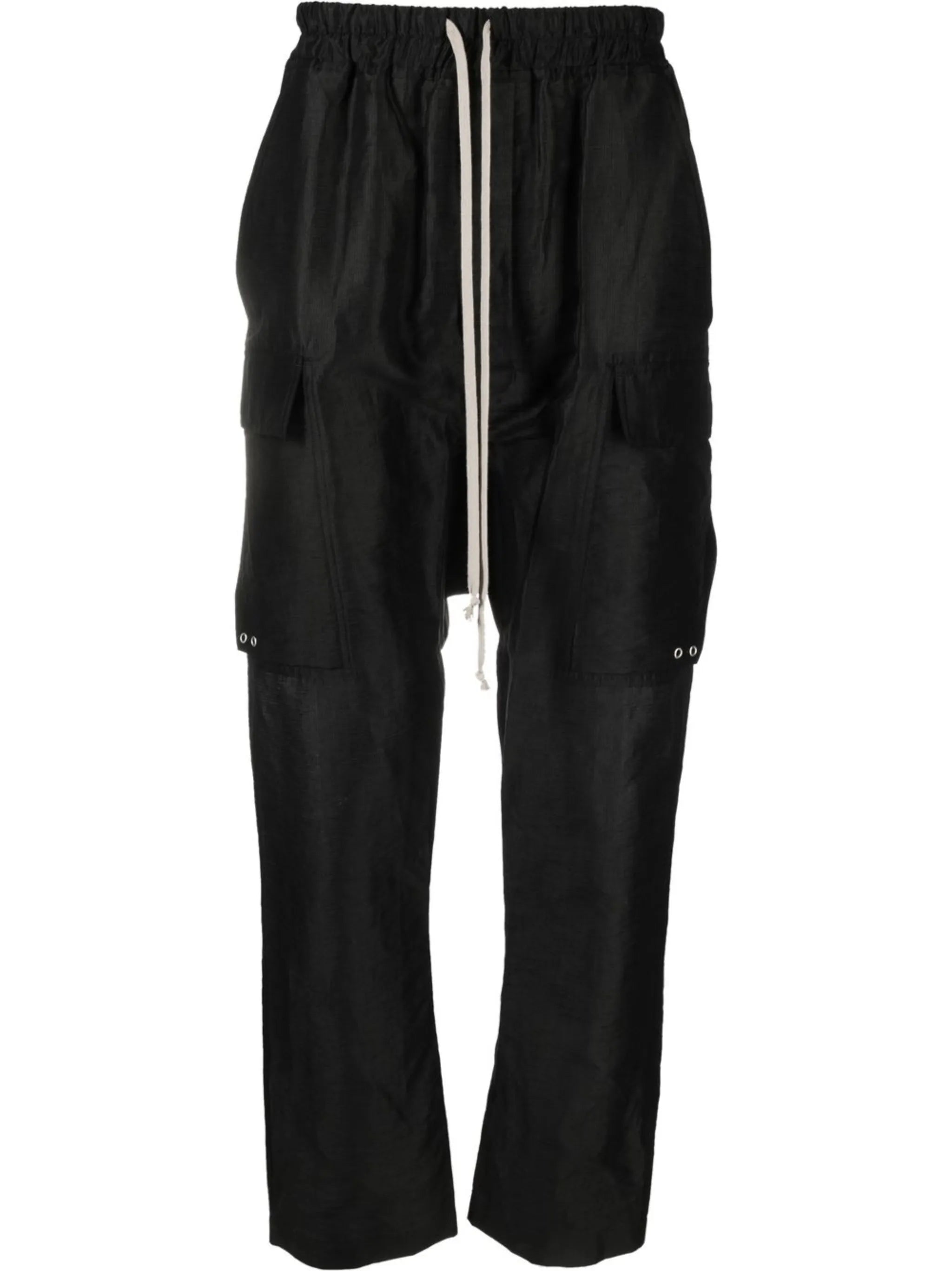 drawstring cargo trousers