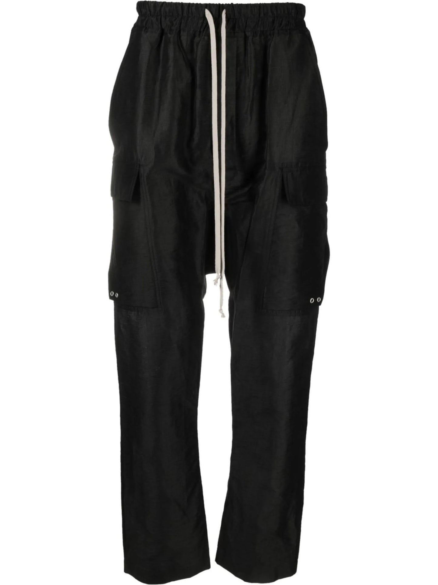 drawstring cargo trousers