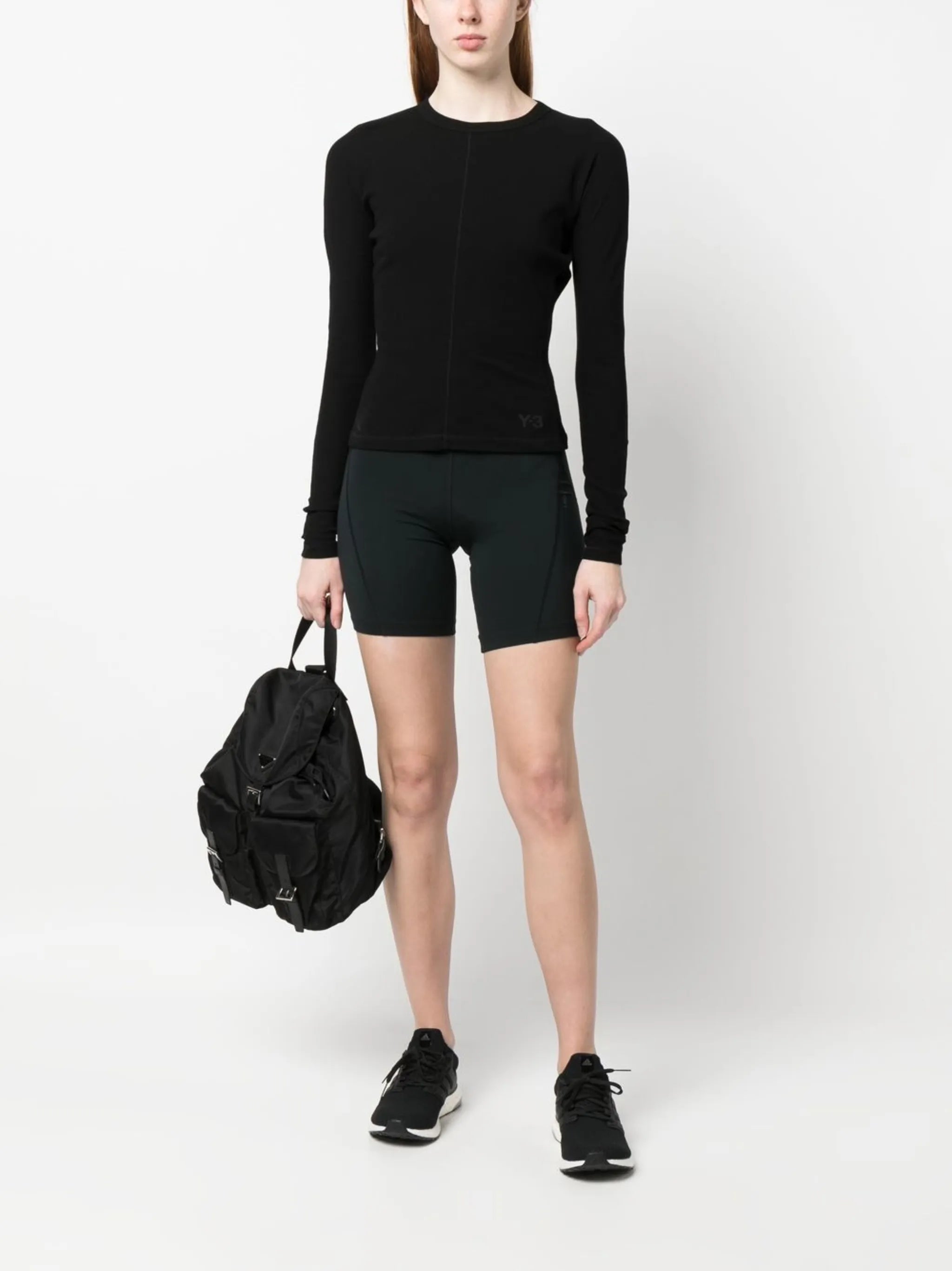 logo-print long-sleeve top