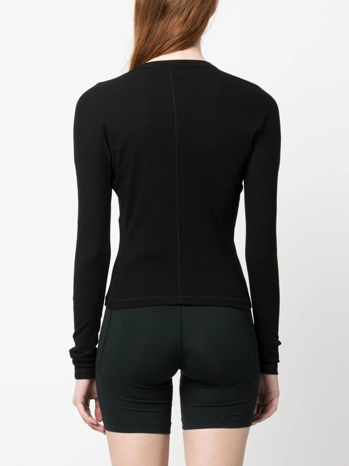 logo-print long-sleeve top