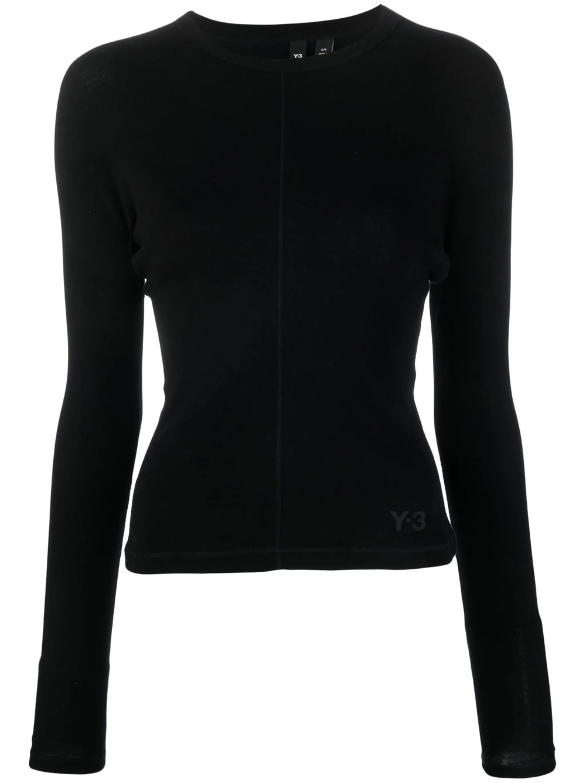 logo-print long-sleeve top