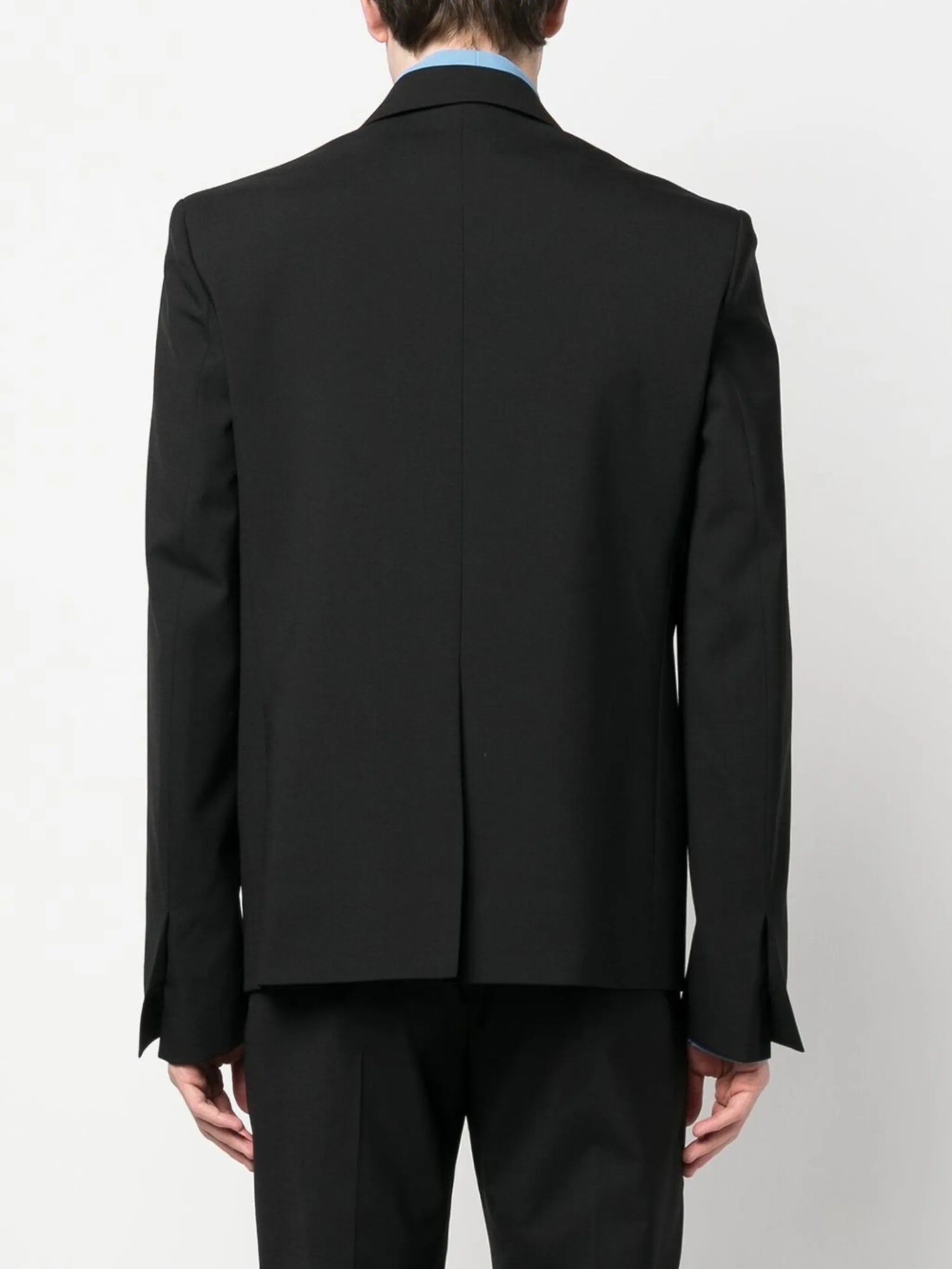 buckle front blazer