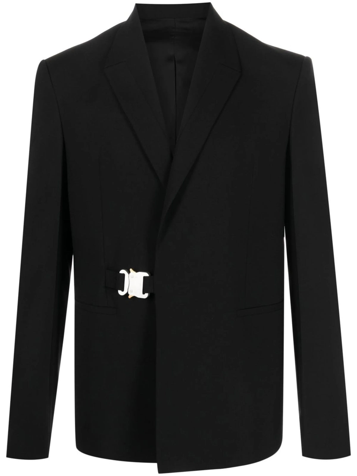 buckle front blazer