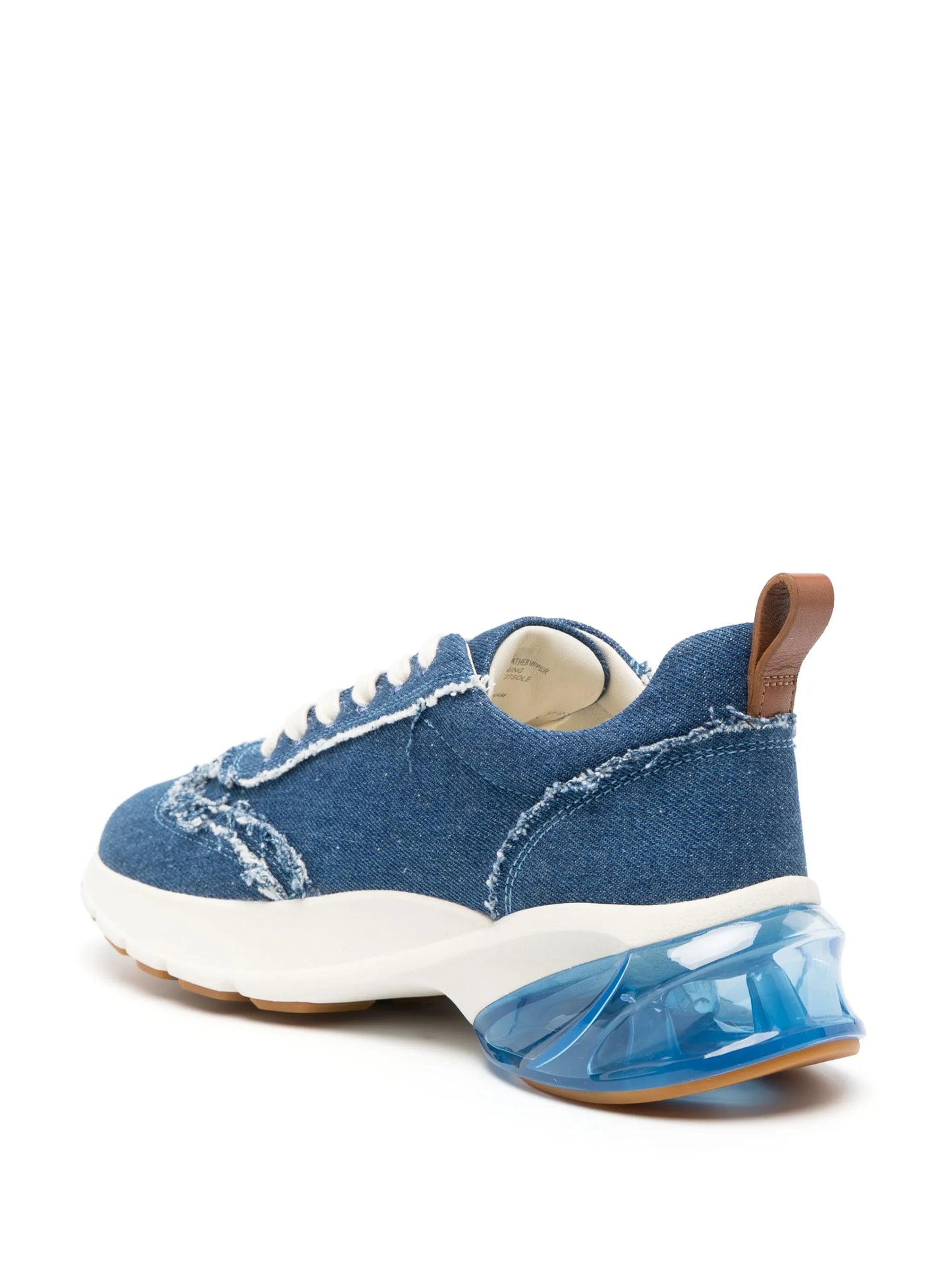 Good Luck distressed-finish denim sneakers