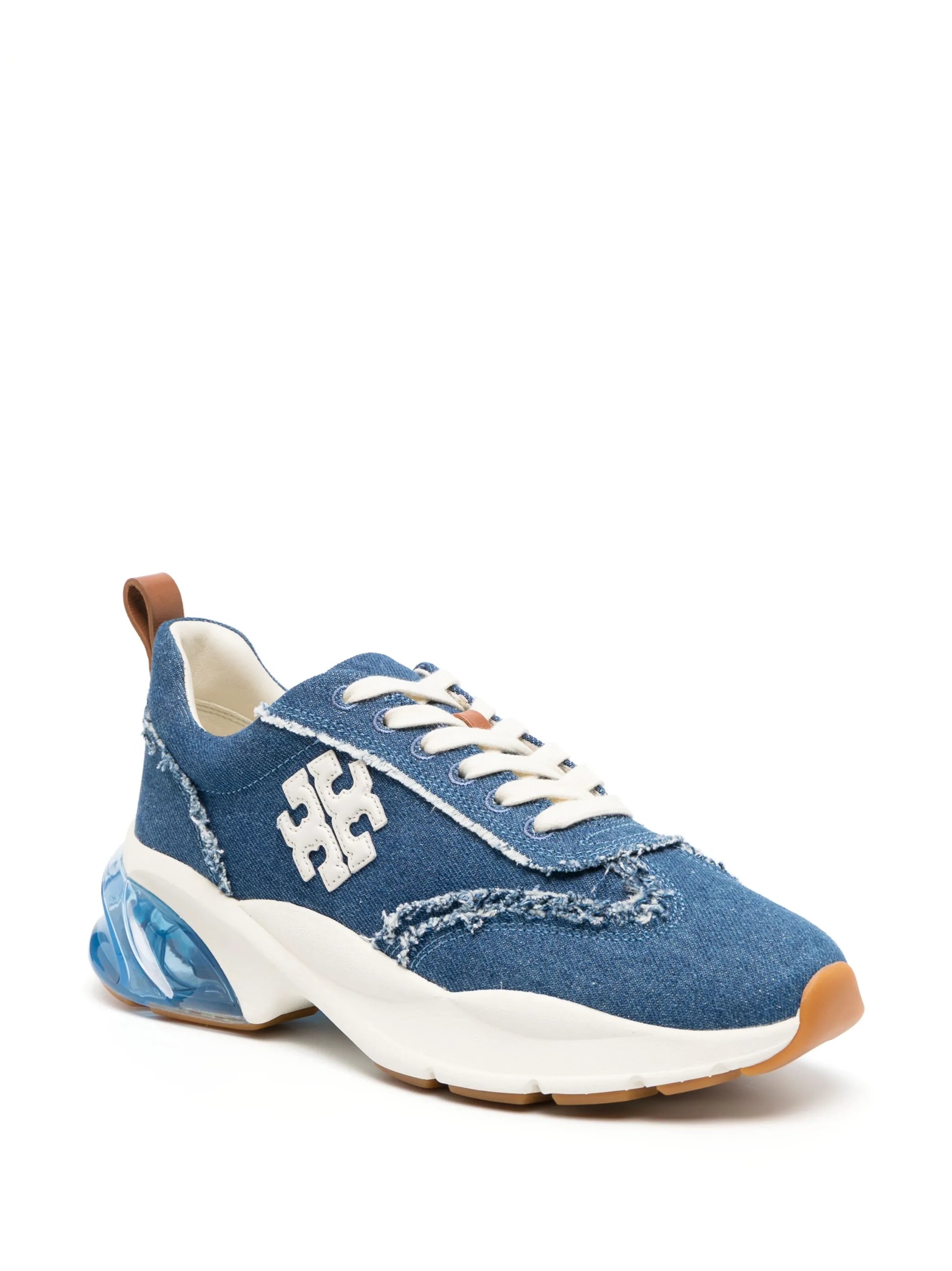 Good Luck distressed-finish denim sneakers